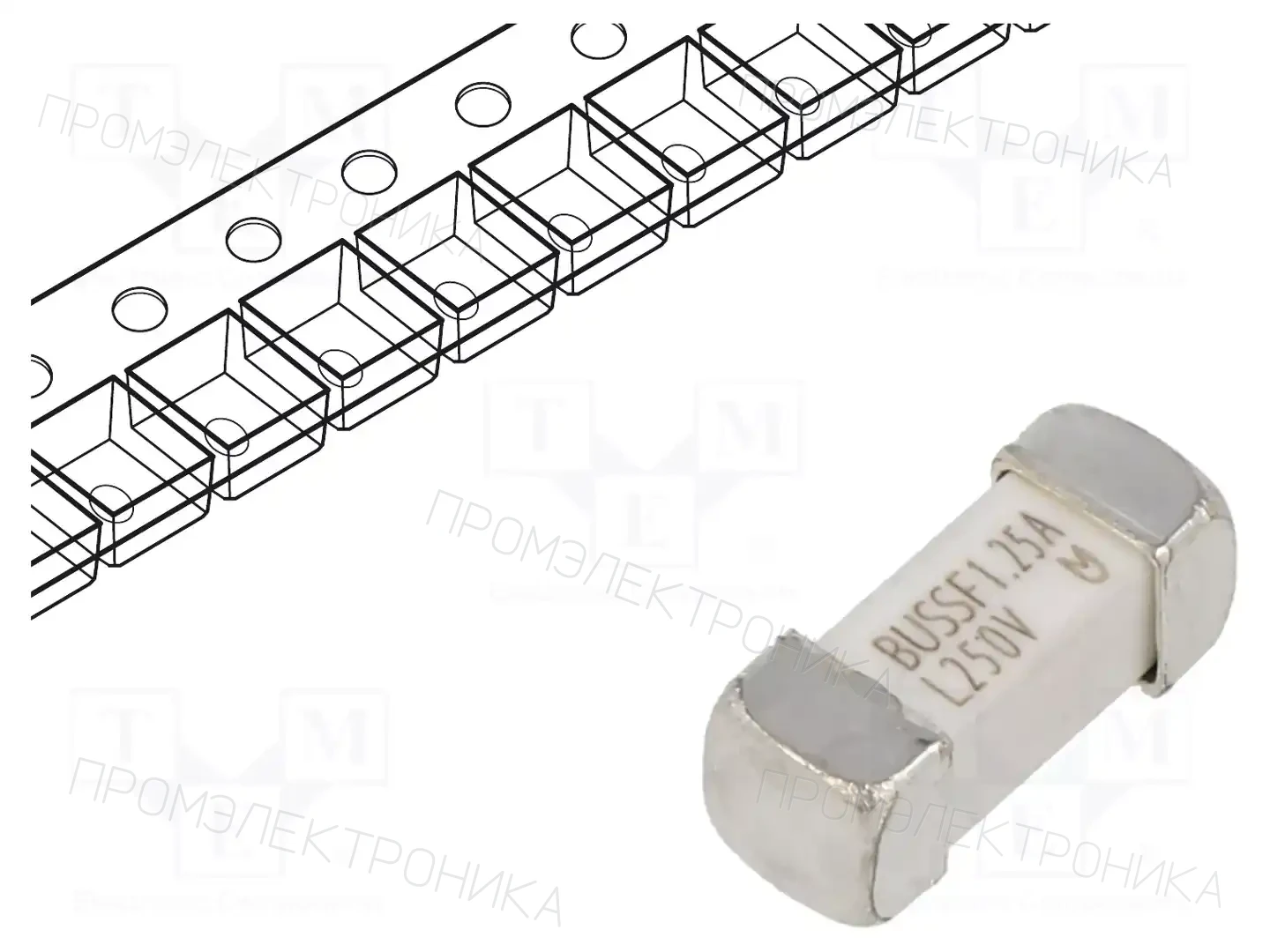 EATON/BUSSMANN TR-1245UMFF1-25-R — Предохранители SMD UMF быстродействующие