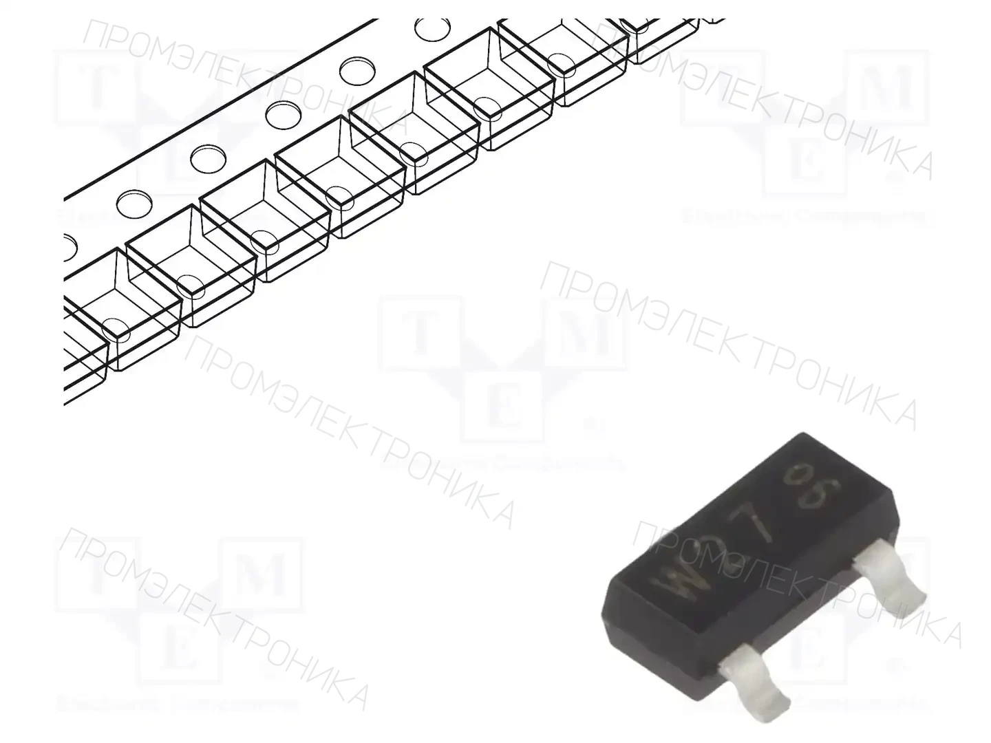 NEXPERIA PDTC114YT,215 — Транзисторы NPN SMD