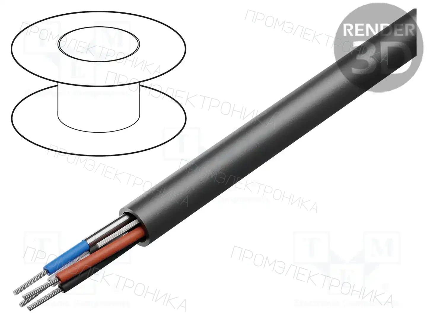 BELDEN 1502R 0101000 — Провода многожильные экранированные