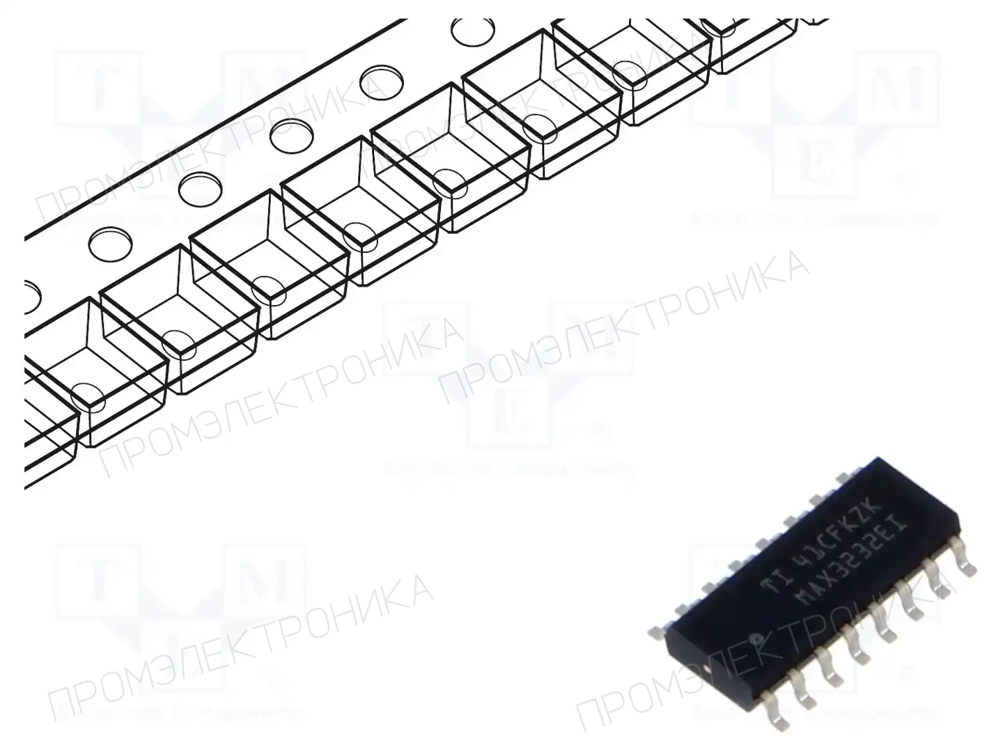 Texas Instruments MAX3232EIDR — Микросхемы - RS232 / RS422 / RS485