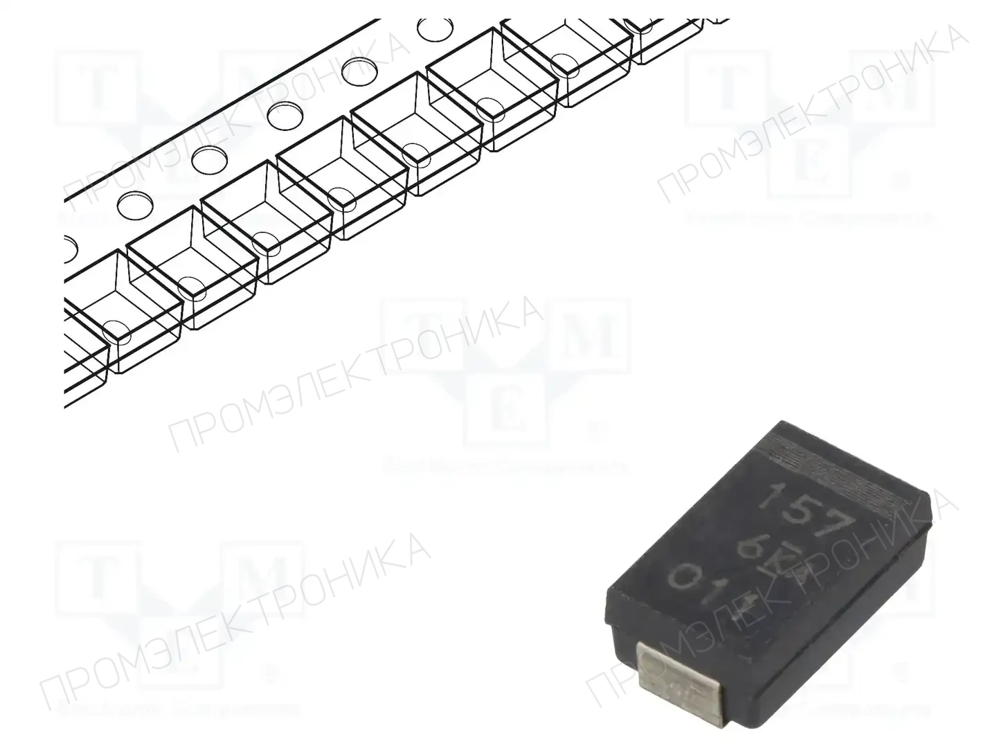 KEMET T599D157M006ATE045 — Конденсаторы танталово - полимерные