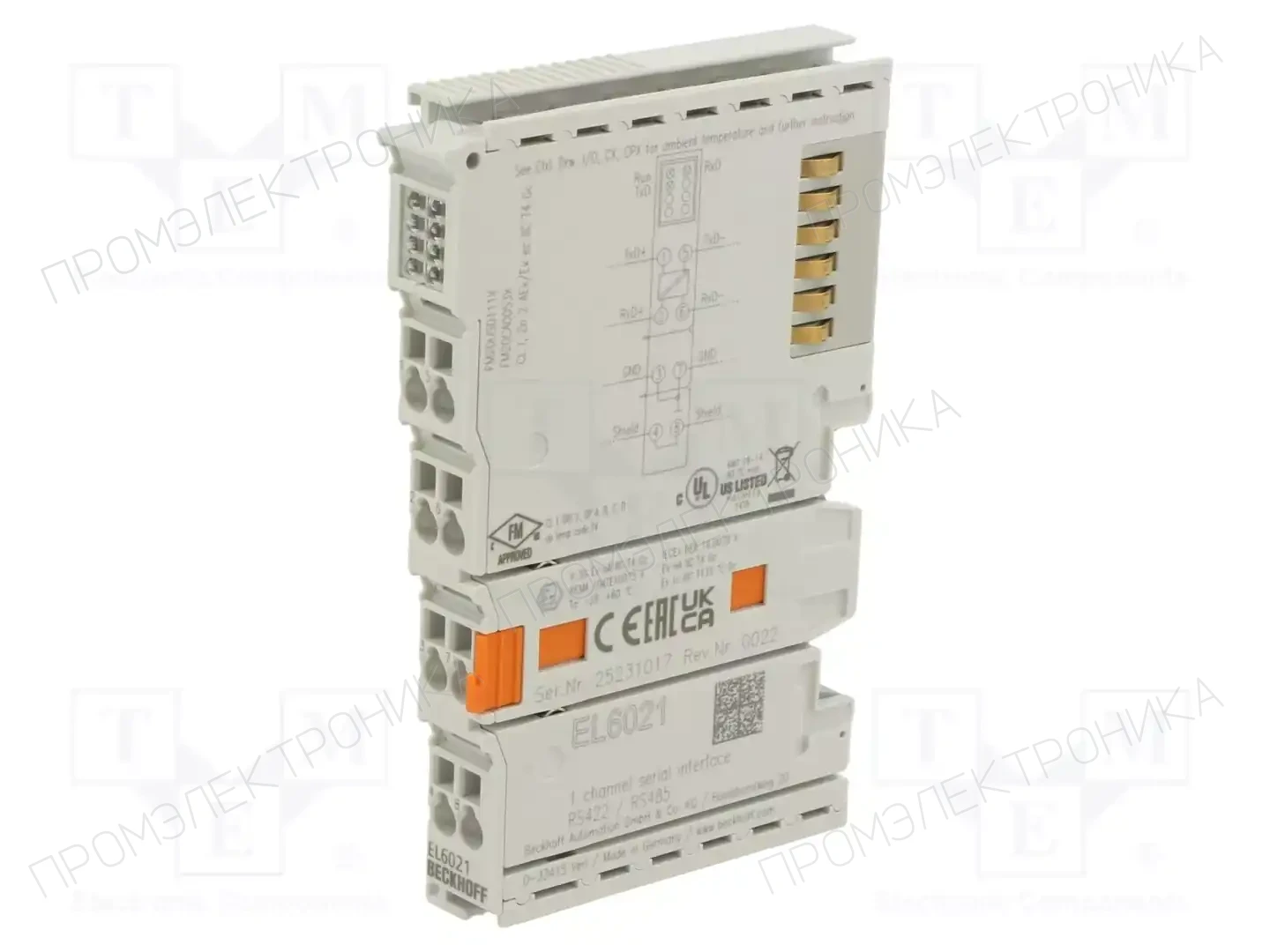 Beckhoff Automation EL6021 — Системы и модули ввода/вывода (I/O)