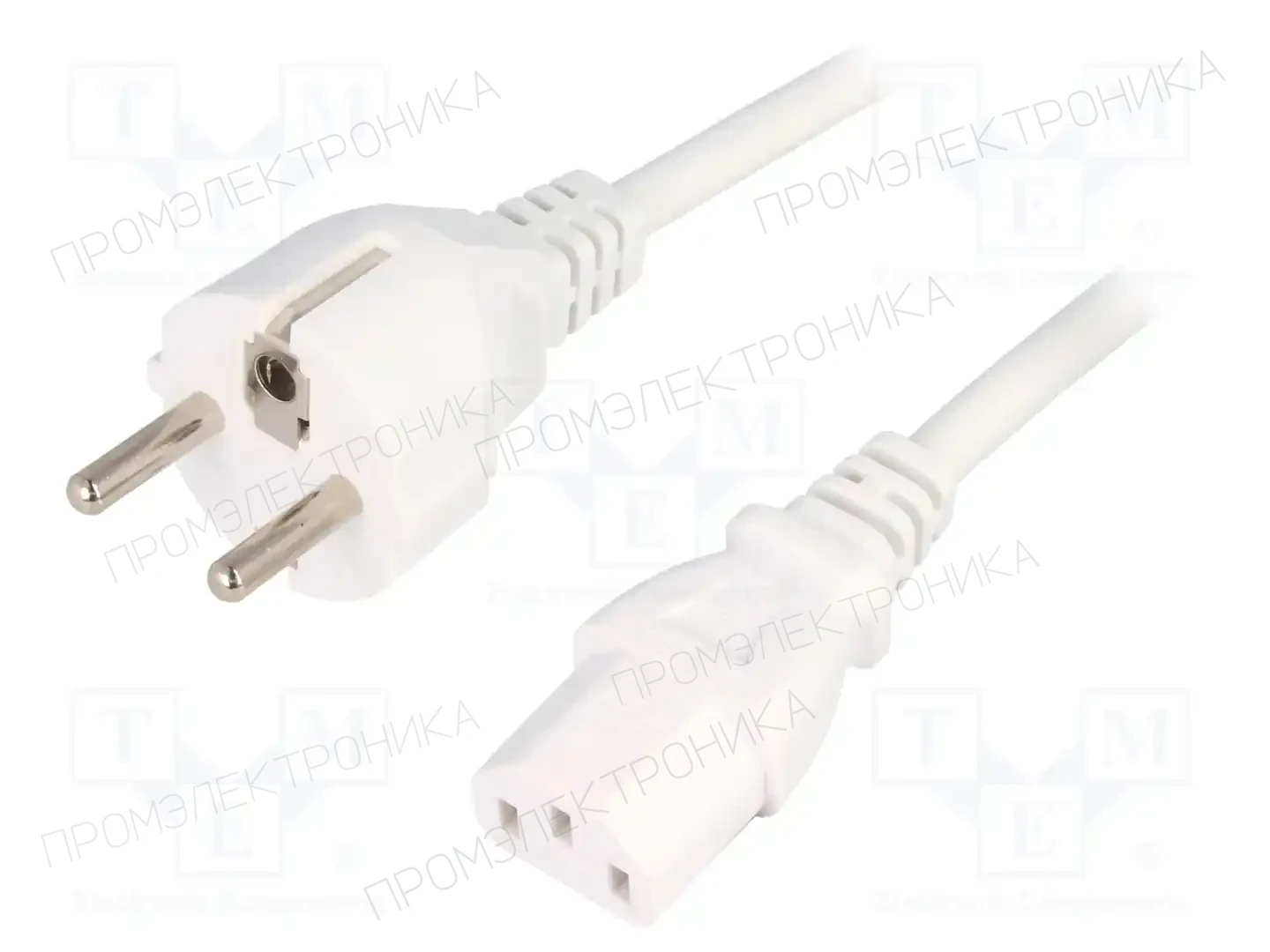 LIAN DUNG LT-312+501 H05VV-F 3X1.0 WHT 1.5M — Кабели питания компьютерные и универс