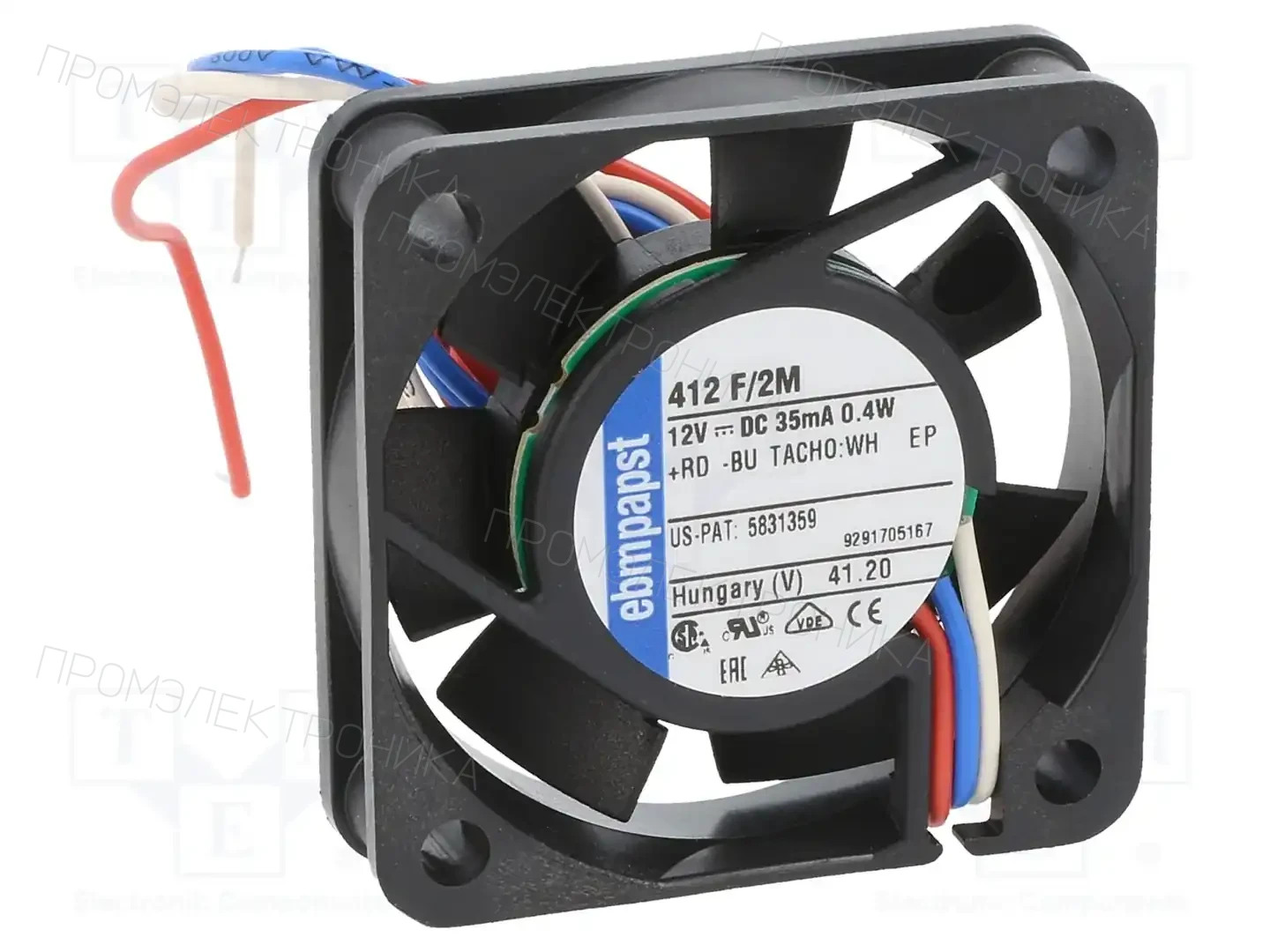 EBM-PAPST 412F/2M — Вентиляторы DC 12V
