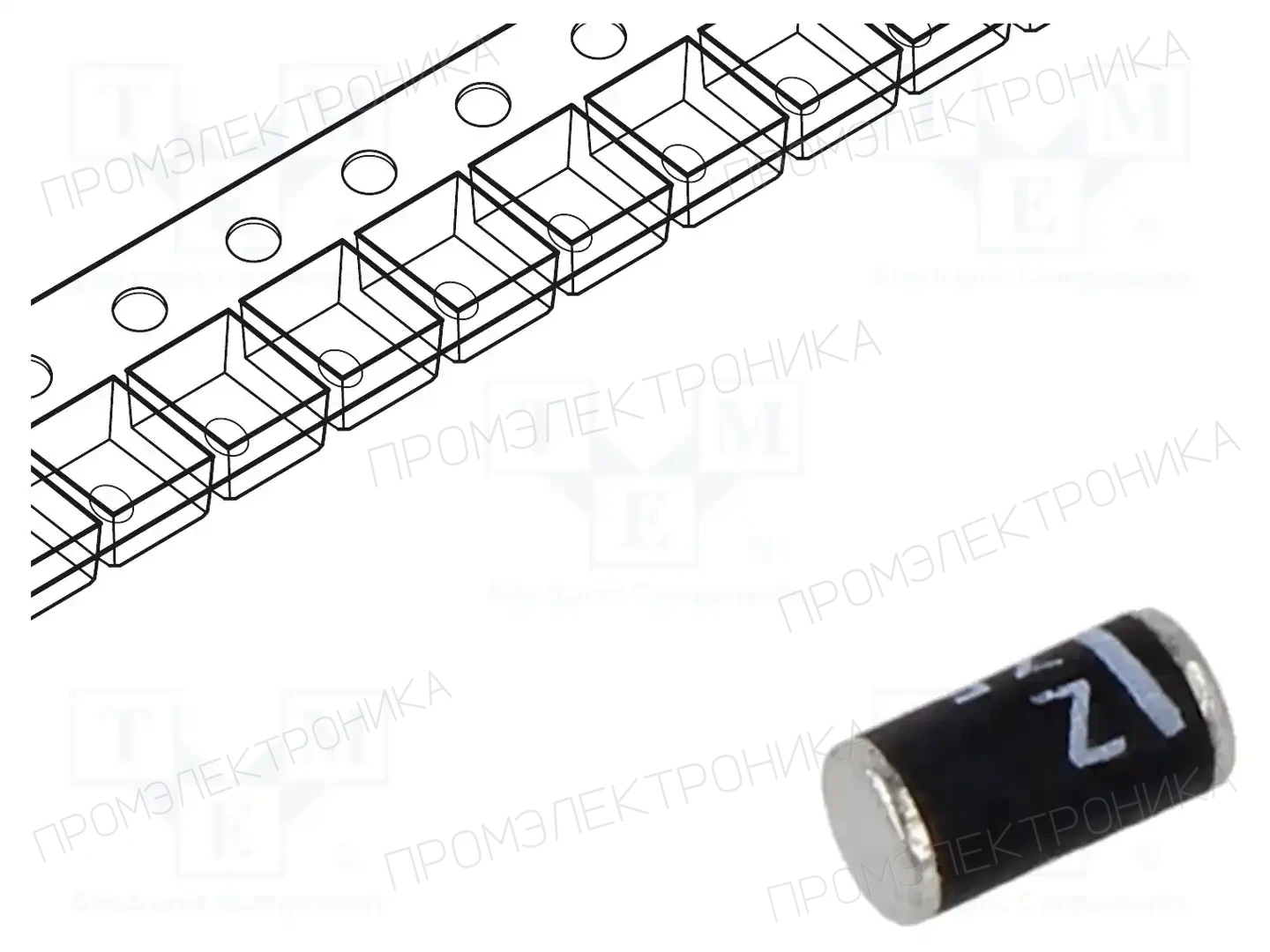 DIOTEC SEMICONDUCTOR SMZ7.5 — Стабилитроны SMD