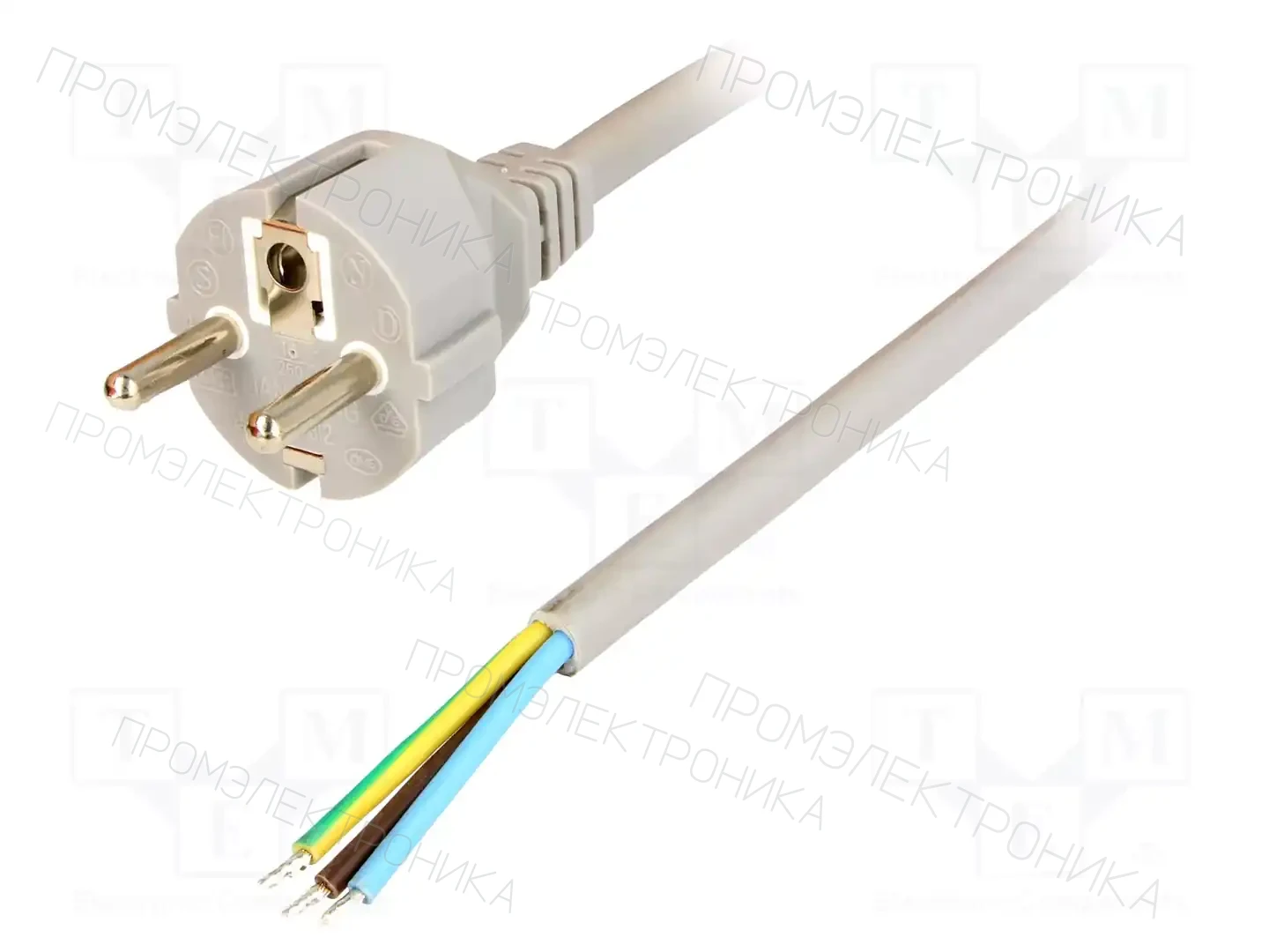 LIAN DUNG LT312 H05VV-F 3X1.5 5.0M GRY — Кабели питания компьютерные и универс