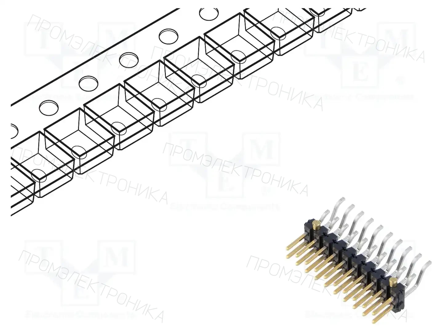 SAMTEC TSM-110-01-L-DH-A-P-TR — Разъeмы пластина - пластина