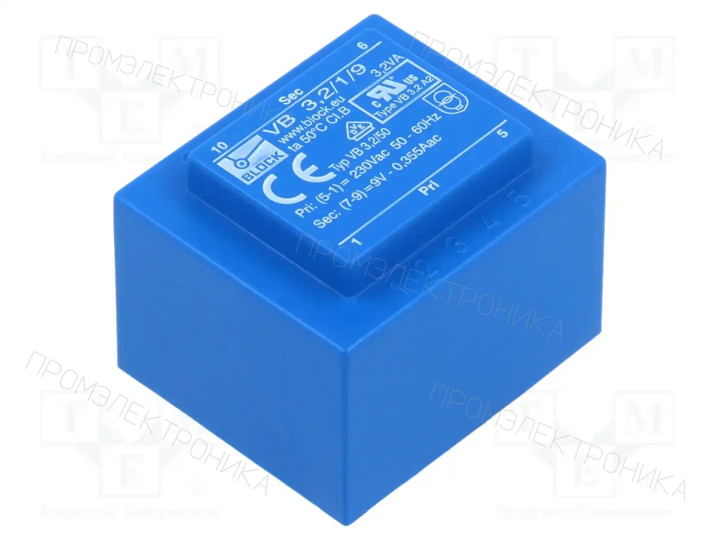 BLOCK VB 3,2/1/9 — Трансформаторы PCB