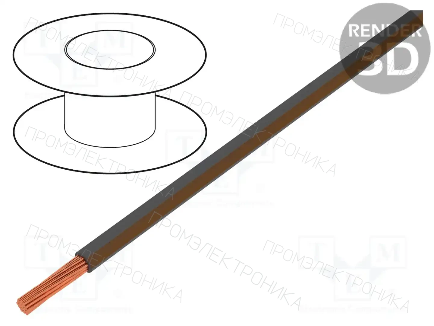 BQ CABLE LGY2.5-GY/BR — Провода одножильные - тросик