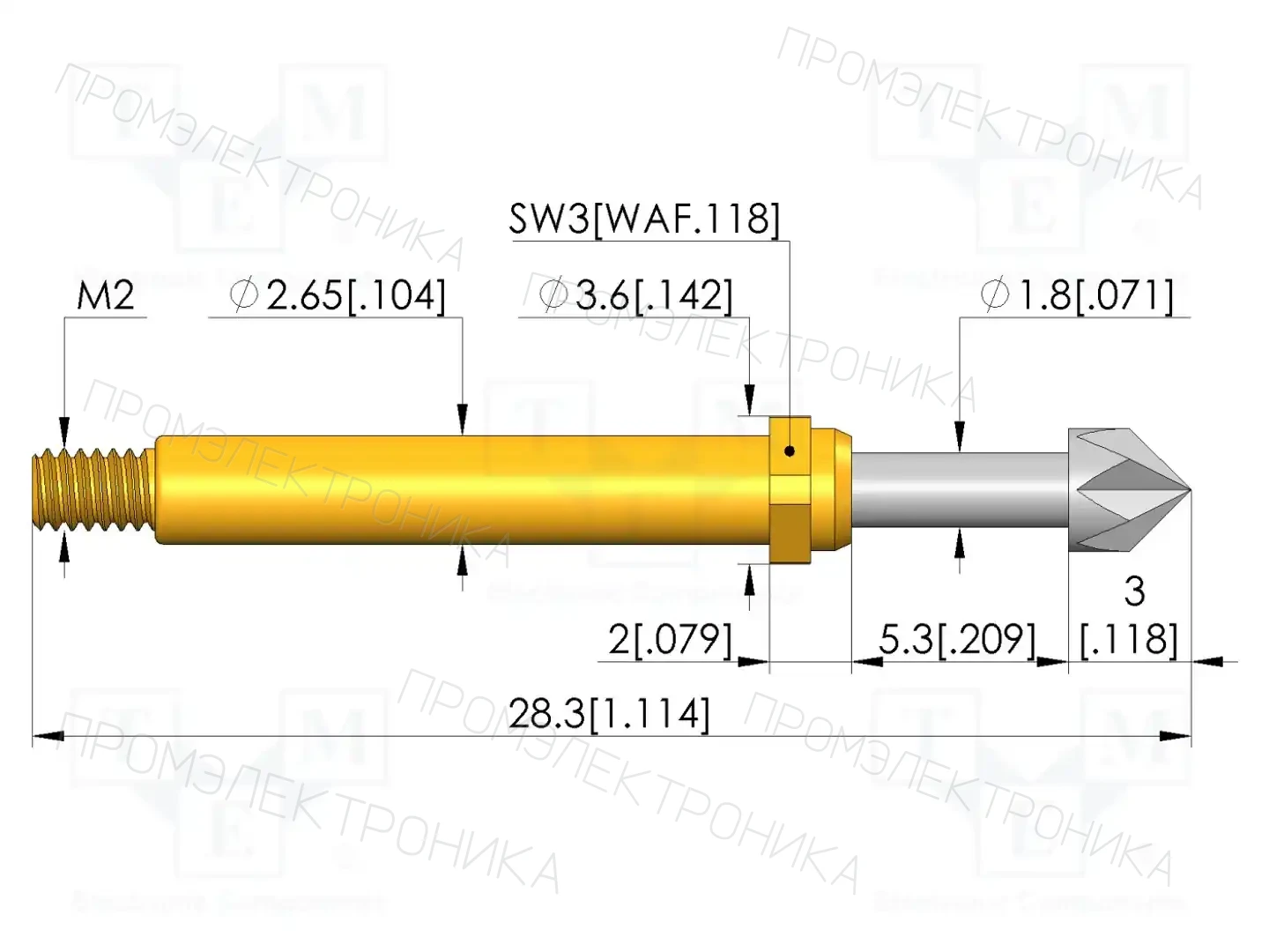 INGUN GKS-113 217 300 R 3002 M — Измерительные щупы