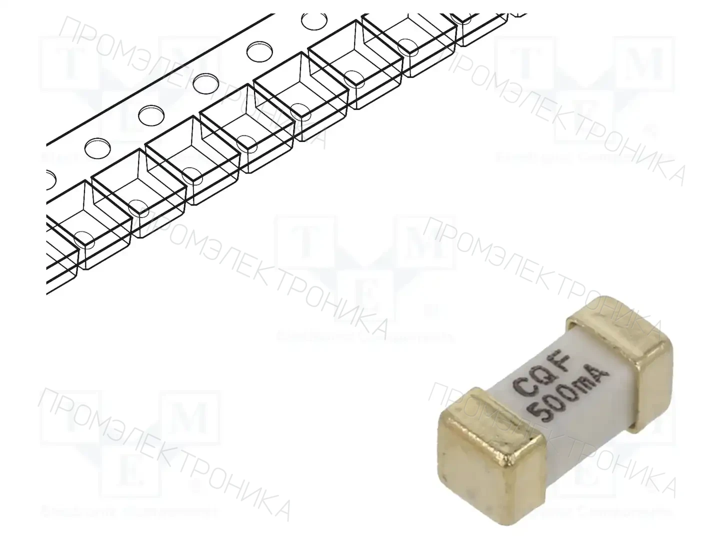 CONQUER ELECTRONIC SEF 0.6A 125V (G) — Предохранители SMD 2410 быстрые