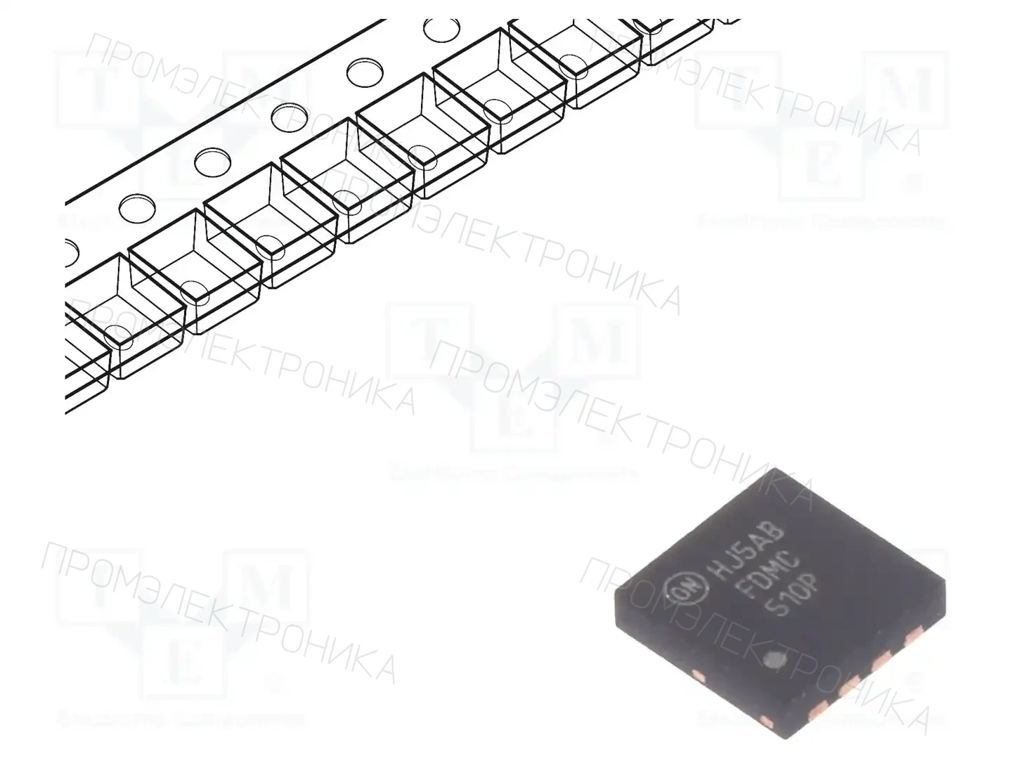 onsemi FDMC510P — Транзисторы с каналом P SMD