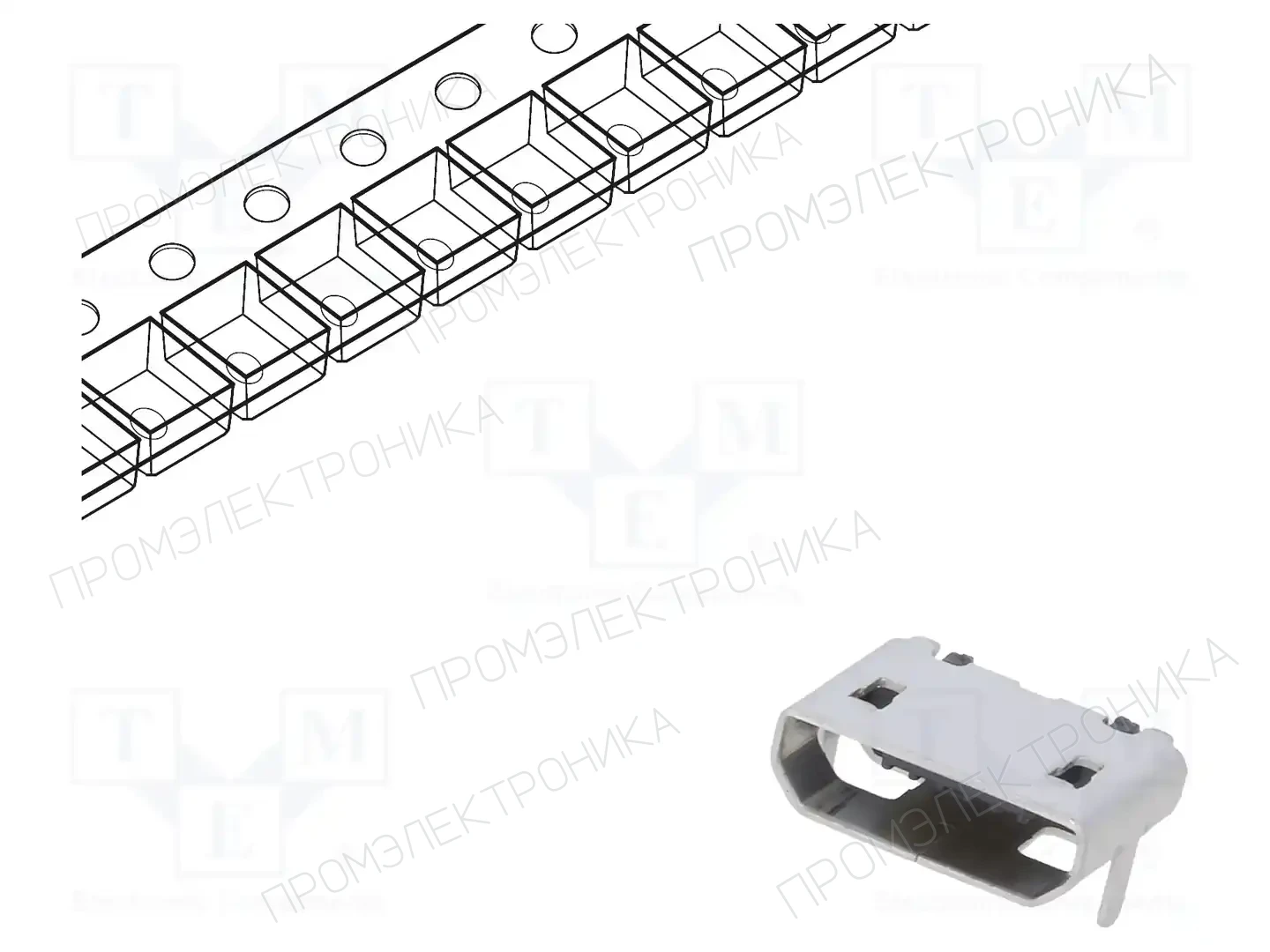 GCT USB3076-30-A — Разъeмы USB и IEEE1394