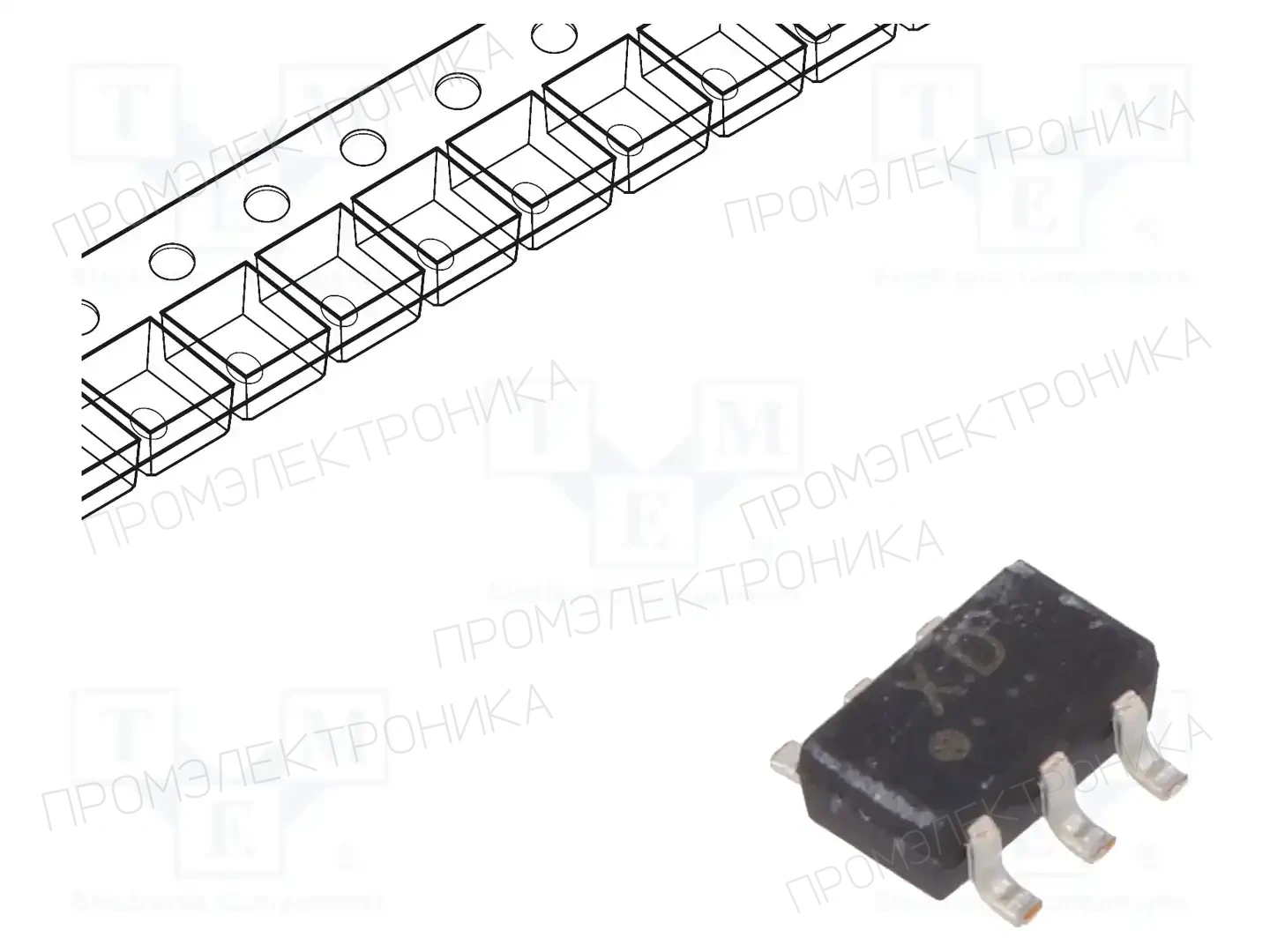 TOSHIBA RN1604(TE85L,F) — Транзисторы NPN SMD