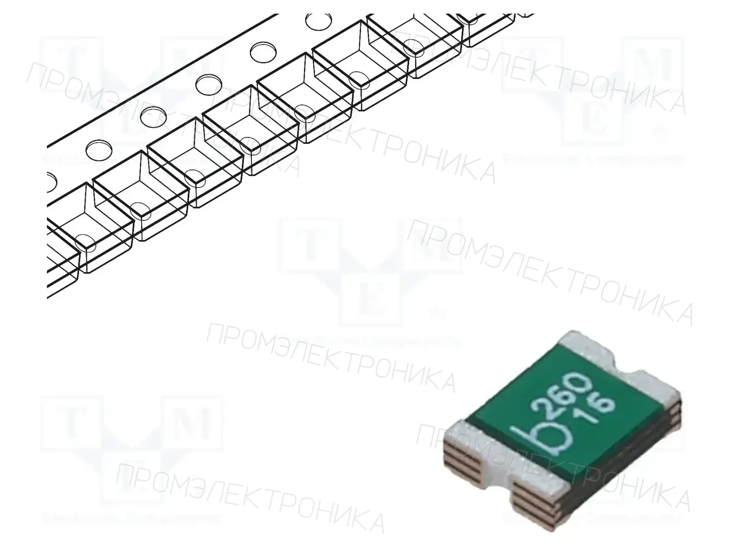 BEL FUSE 0ZCG0260BF2B — Предохранители полимерные SMD