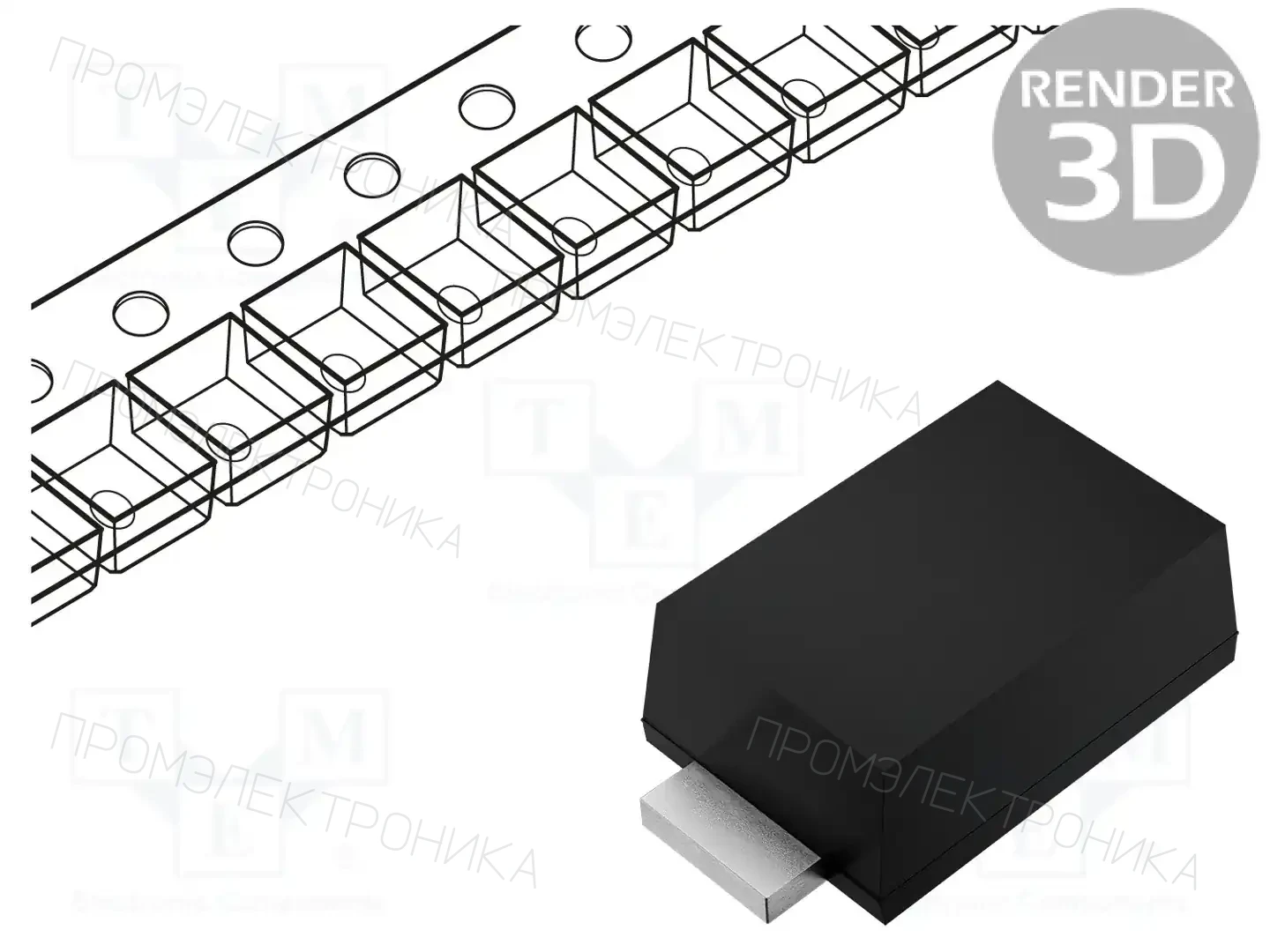 TAIWAN SEMICONDUCTOR TSSE3U45H — Диоды Шотки SMD