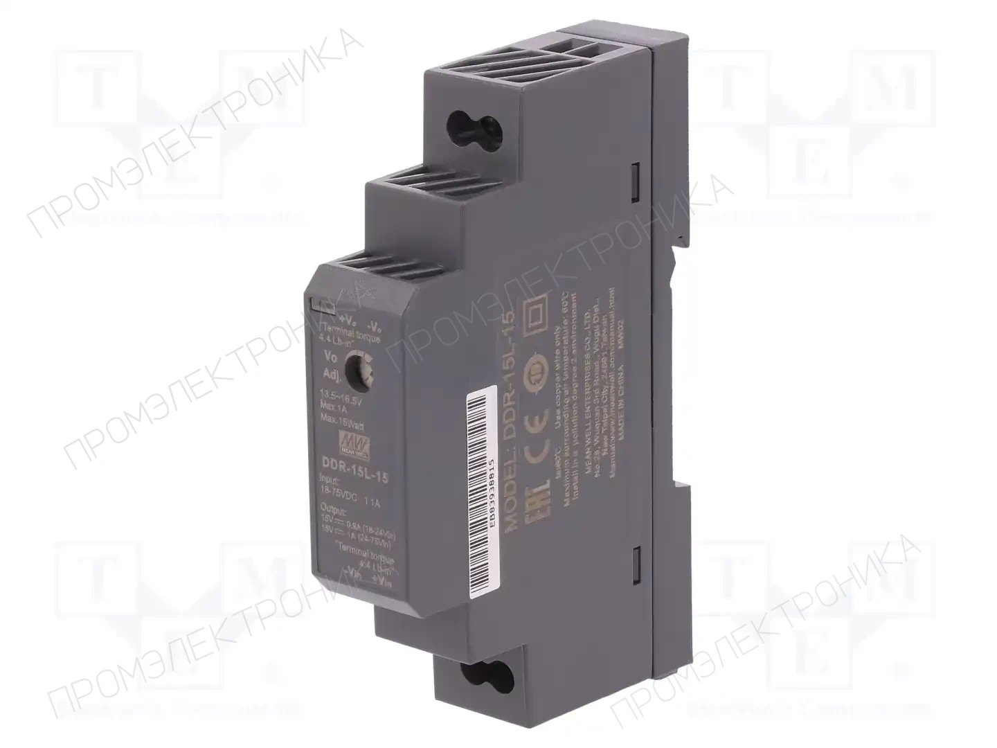 MEAN WELL DDR-15L-15 — Преобразователи DC/DC