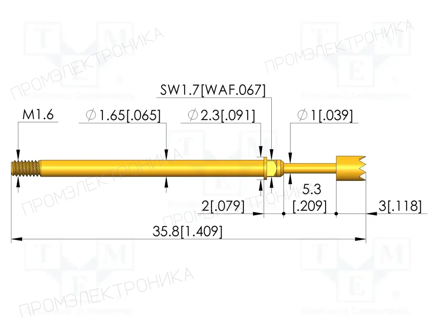 INGUN GKS-112 306 250 A 0602 M — Измерительные щупы