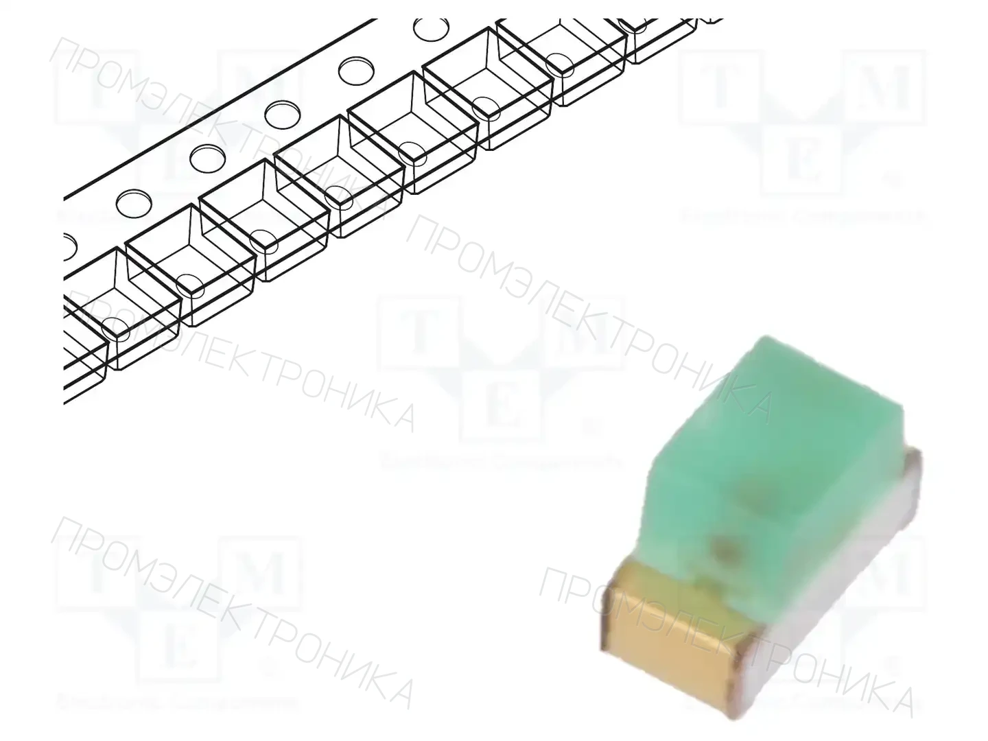 KINGBRIGHT ELECTRONIC KP-1608SGD — Светодиоды SMD цветные
