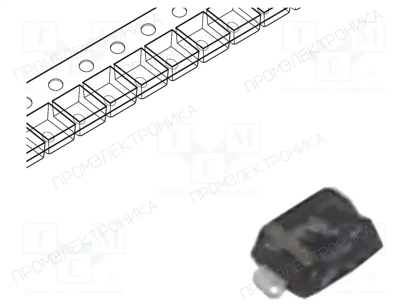 onsemi ESD9B3.3ST5G — Диоды TVS SMD двунаправленные