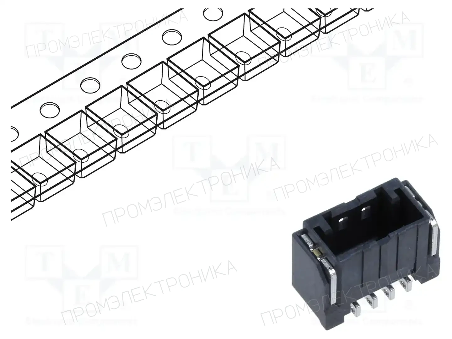 HIROSE DF51K-4P-2V(800) — Разъeмы сигнальные растр 2,00мм