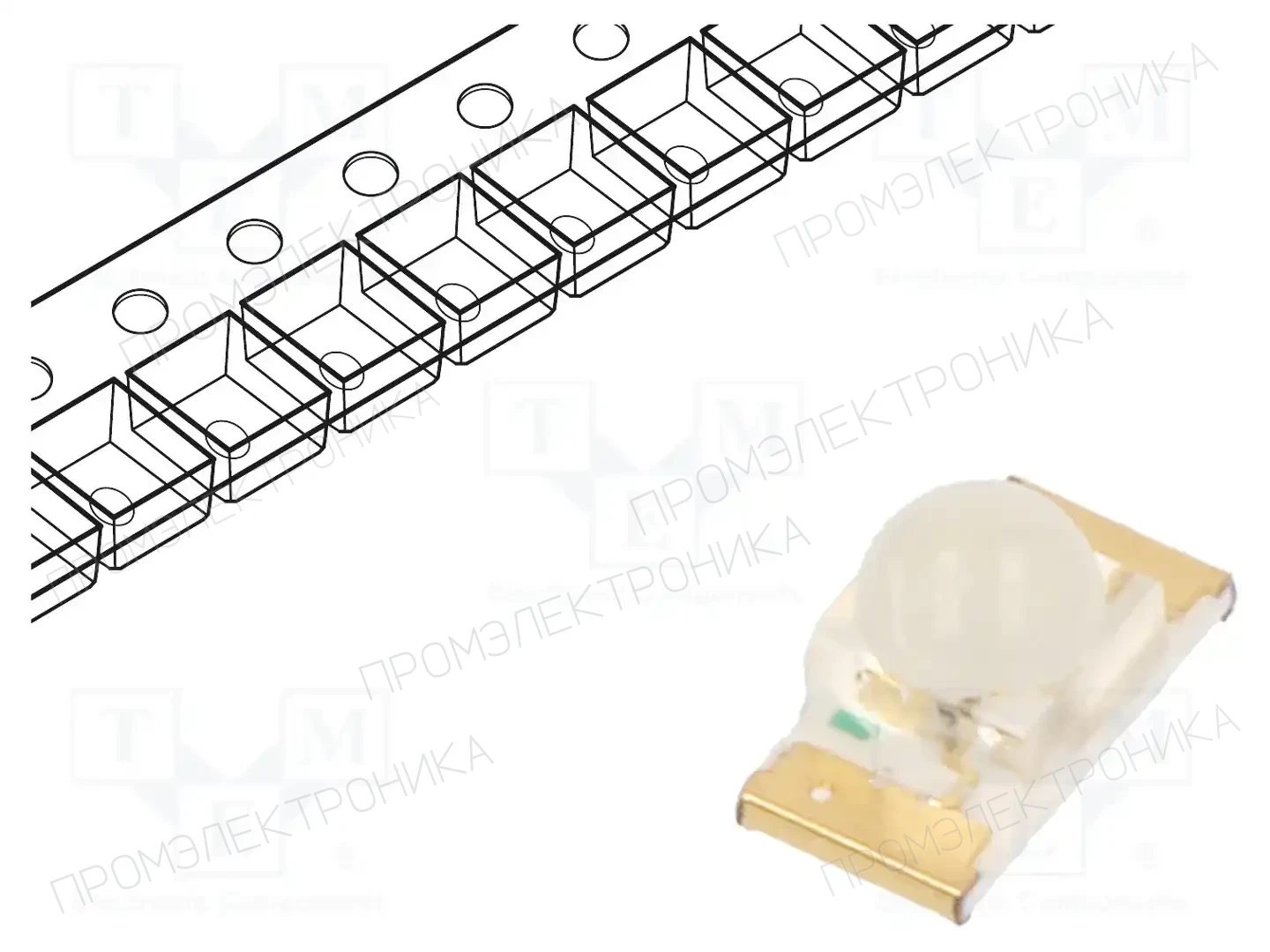 KINGBRIGHT ELECTRONIC KPTD-3216SYCK-01 — Светодиоды SMD цветные