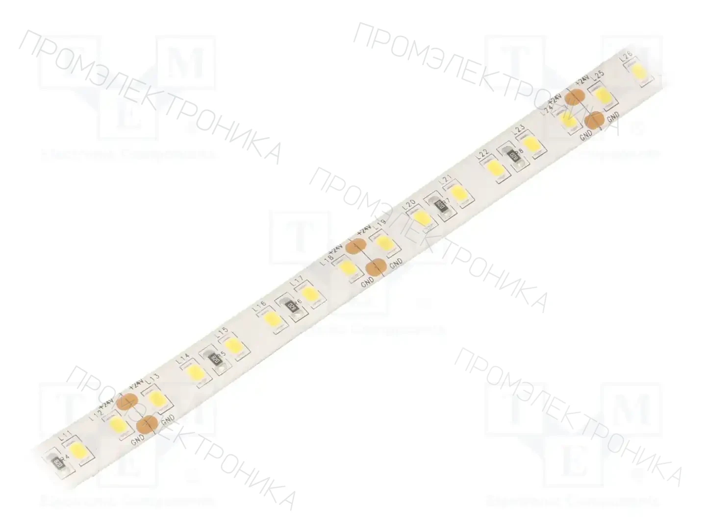 WISVA OPTOELECTRONICS HH-S120F010-2835NW-24 WHITE PCB IP65A — Источники света - светодиодные ленты