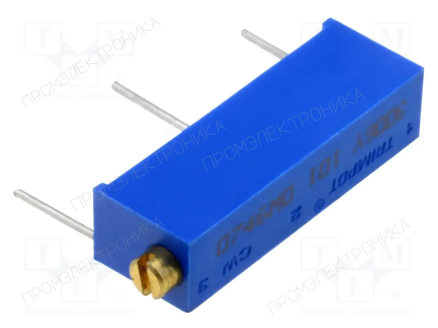 BOURNS 3006Y-1-101LF — Потенциометры THT многооборотные 19мм