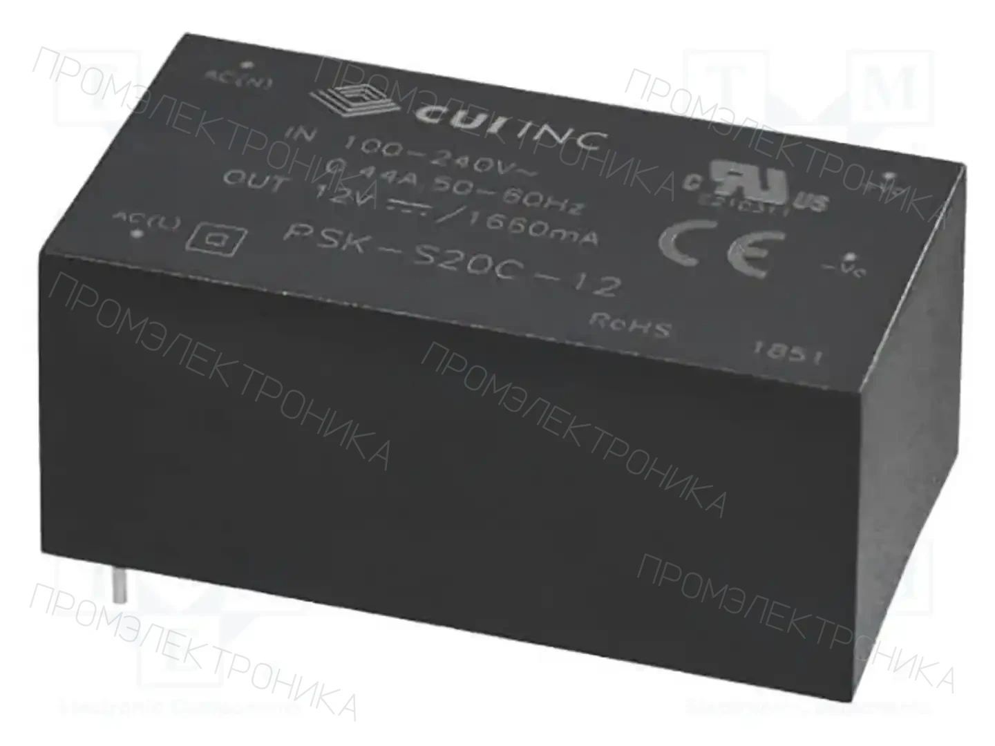 BEL PSK-S20C-12 — Преобразователи AC/DC для PCB