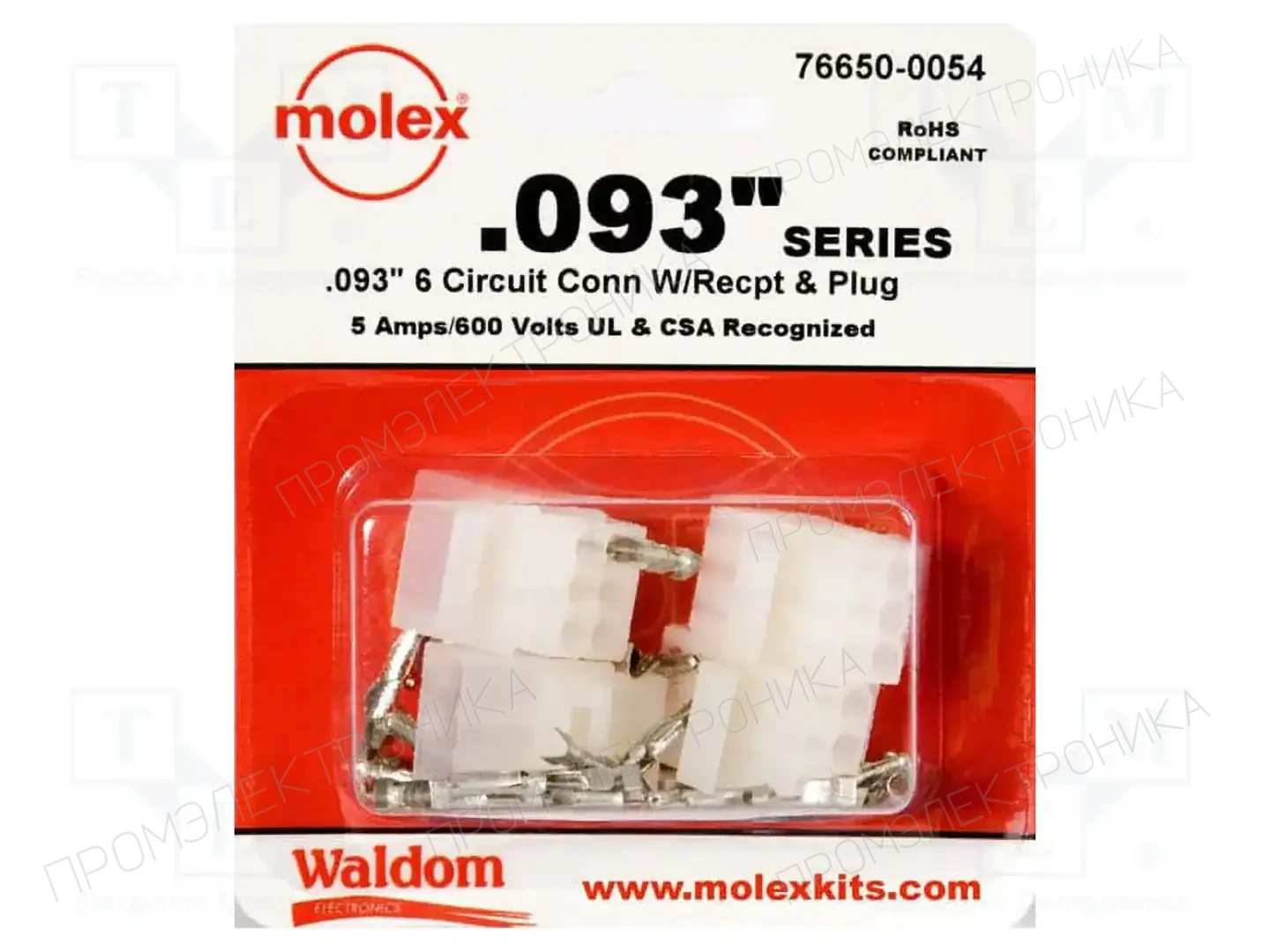 MOLEX 1261PRT — Сигнальные разъемы - некласс