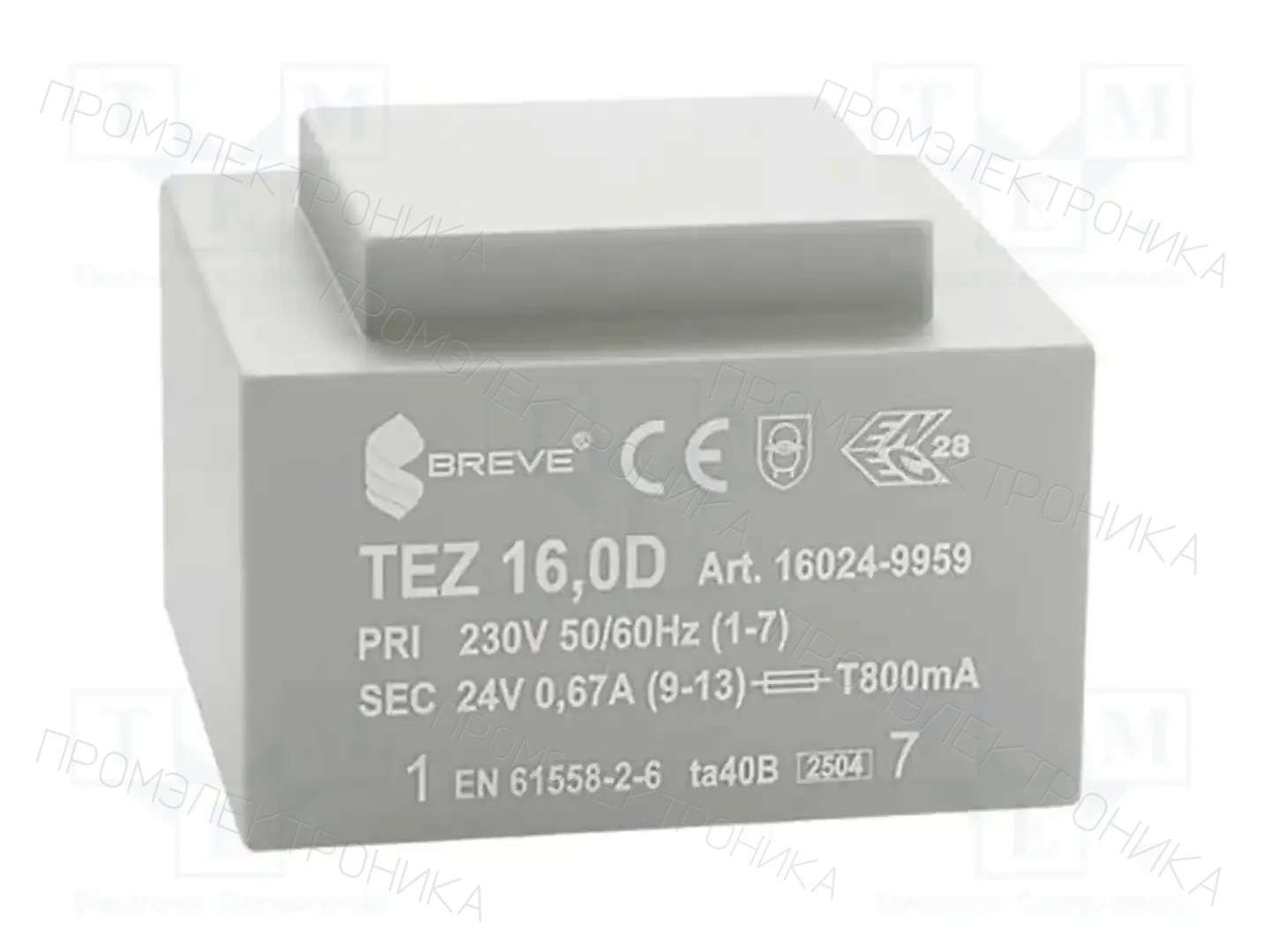 BREVE TUFVASSONS 16024-9959 — Трансформаторы PCB