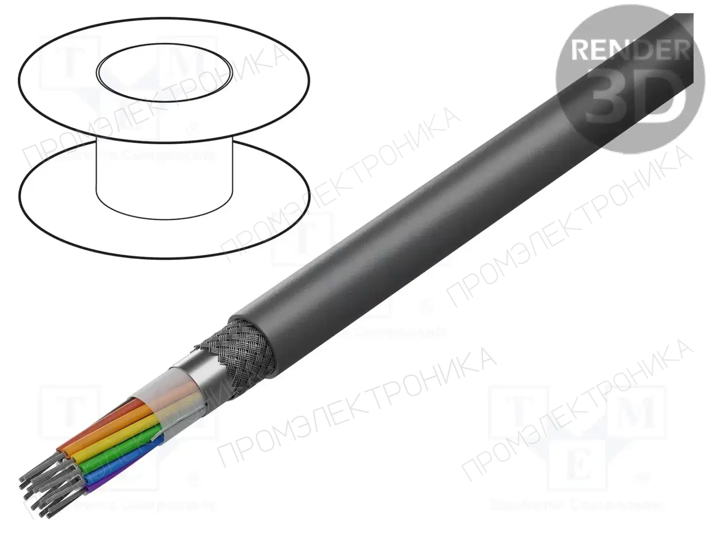 ALPHA WIRE 78321 SL001 — Провода многожильные экранированные