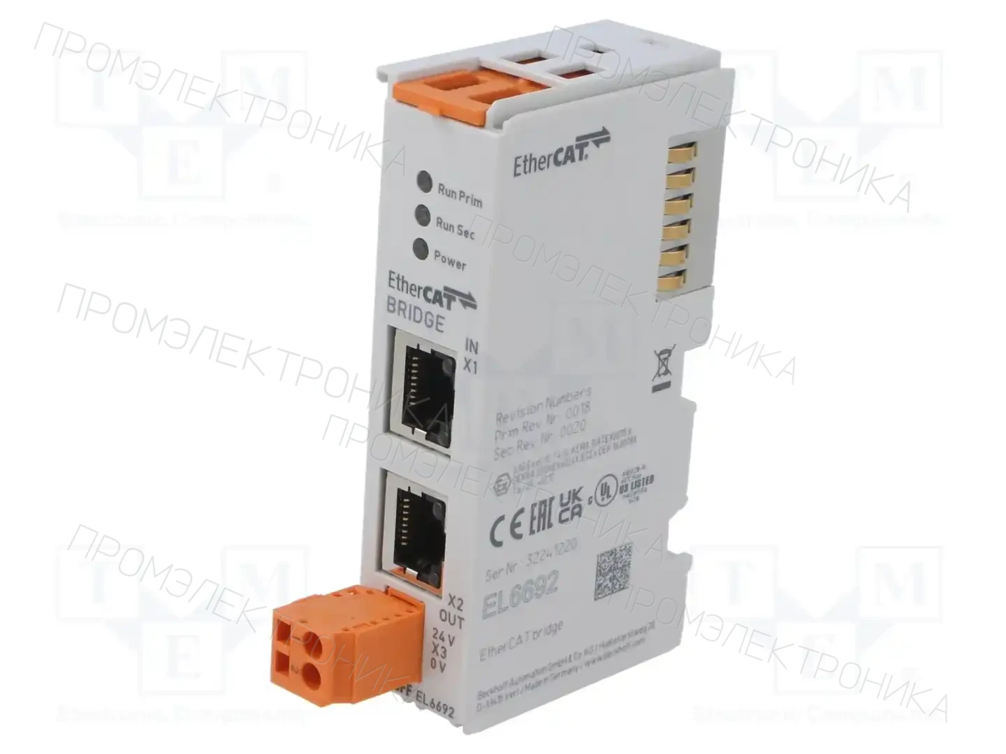 Beckhoff Automation EL6692 — Системы и модули ввода/вывода (I/O)