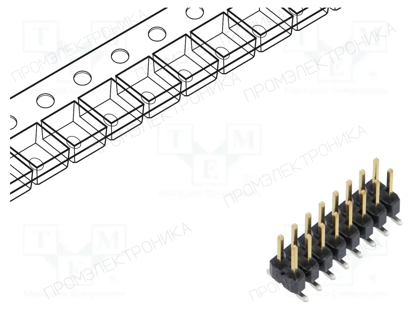 SAMTEC TSM-108-01-L-DV-P-TR — Разъeмы пластина - пластина