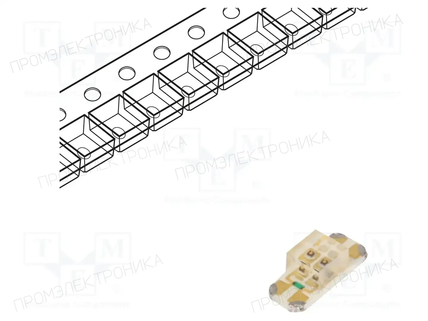 KINGBRIGHT ELECTRONIC KPTB-3212CGKSURKC-01 — Светодиоды SMD цветные