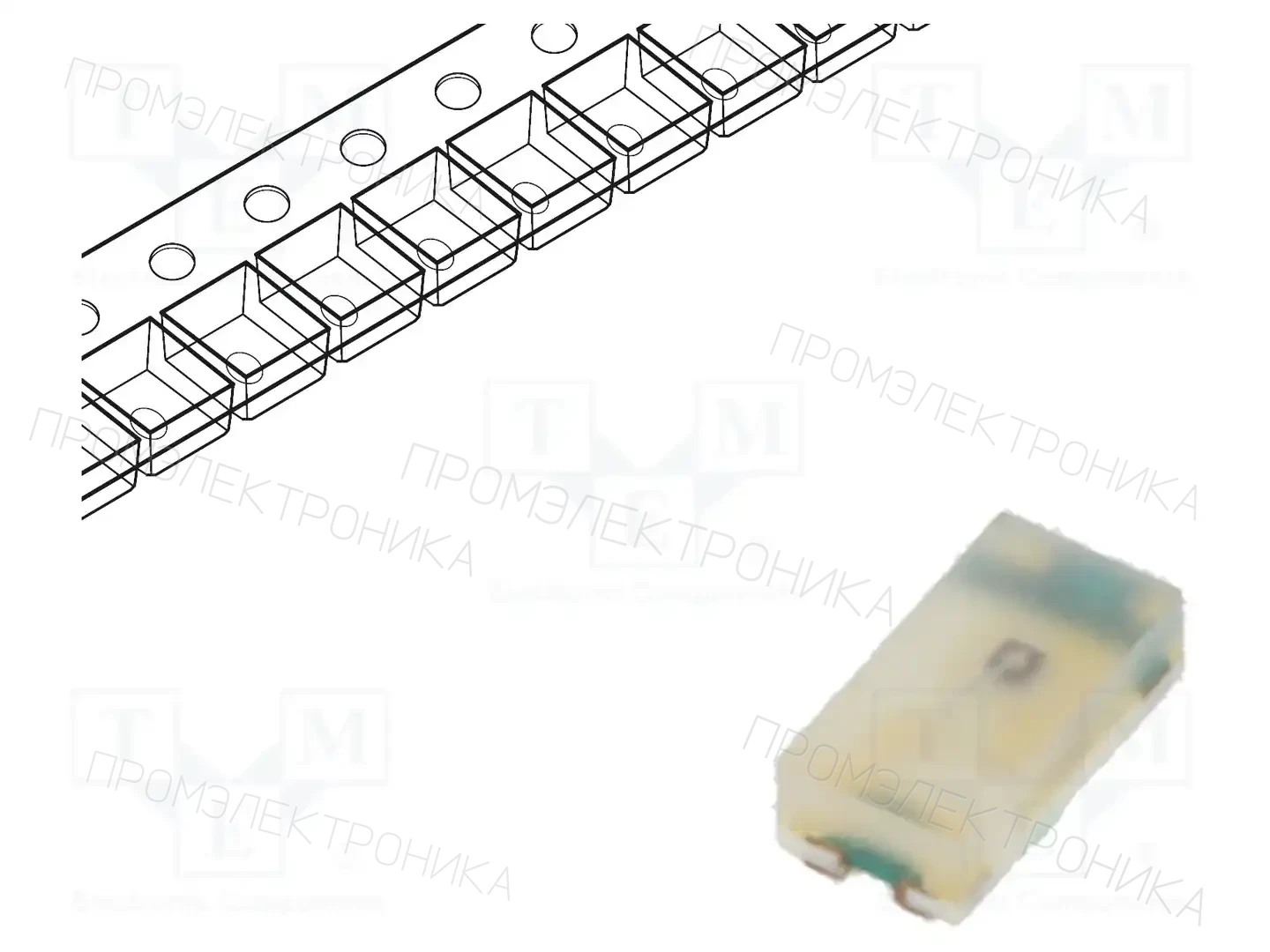 BROADCOM (AVAGO) HSML-C197 — Светодиоды SMD цветные