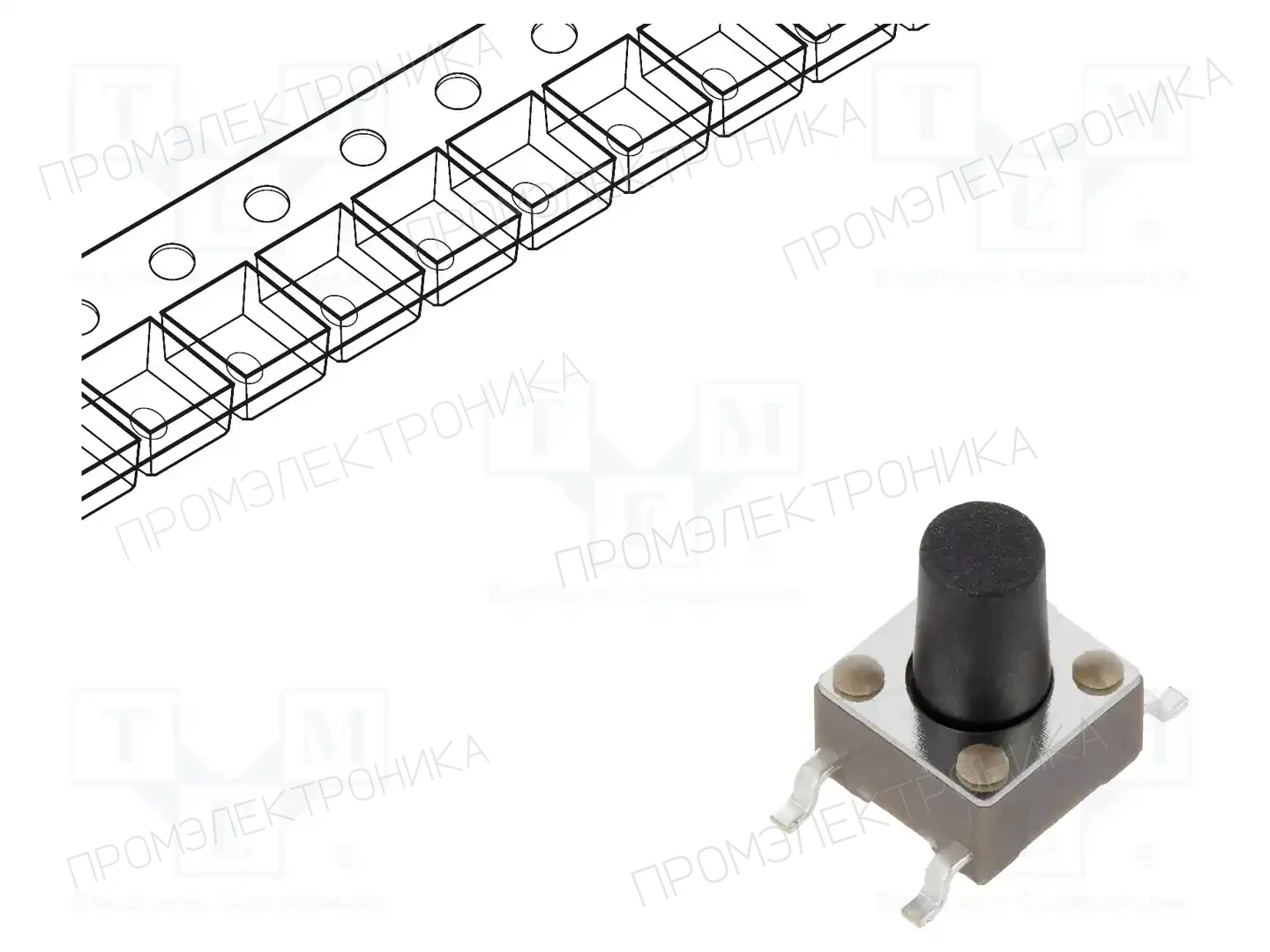 E-SWITCH TL3301PF160QG — Микропереключатели TACT