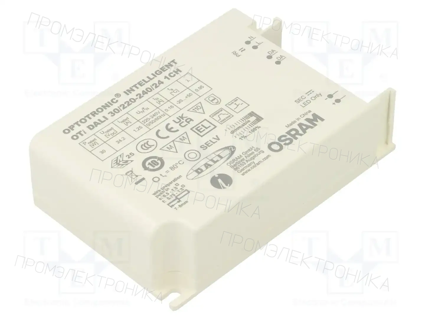 ams OSRAM OTI DALI 30/220-240/24 1CH — Блоки питания для LED