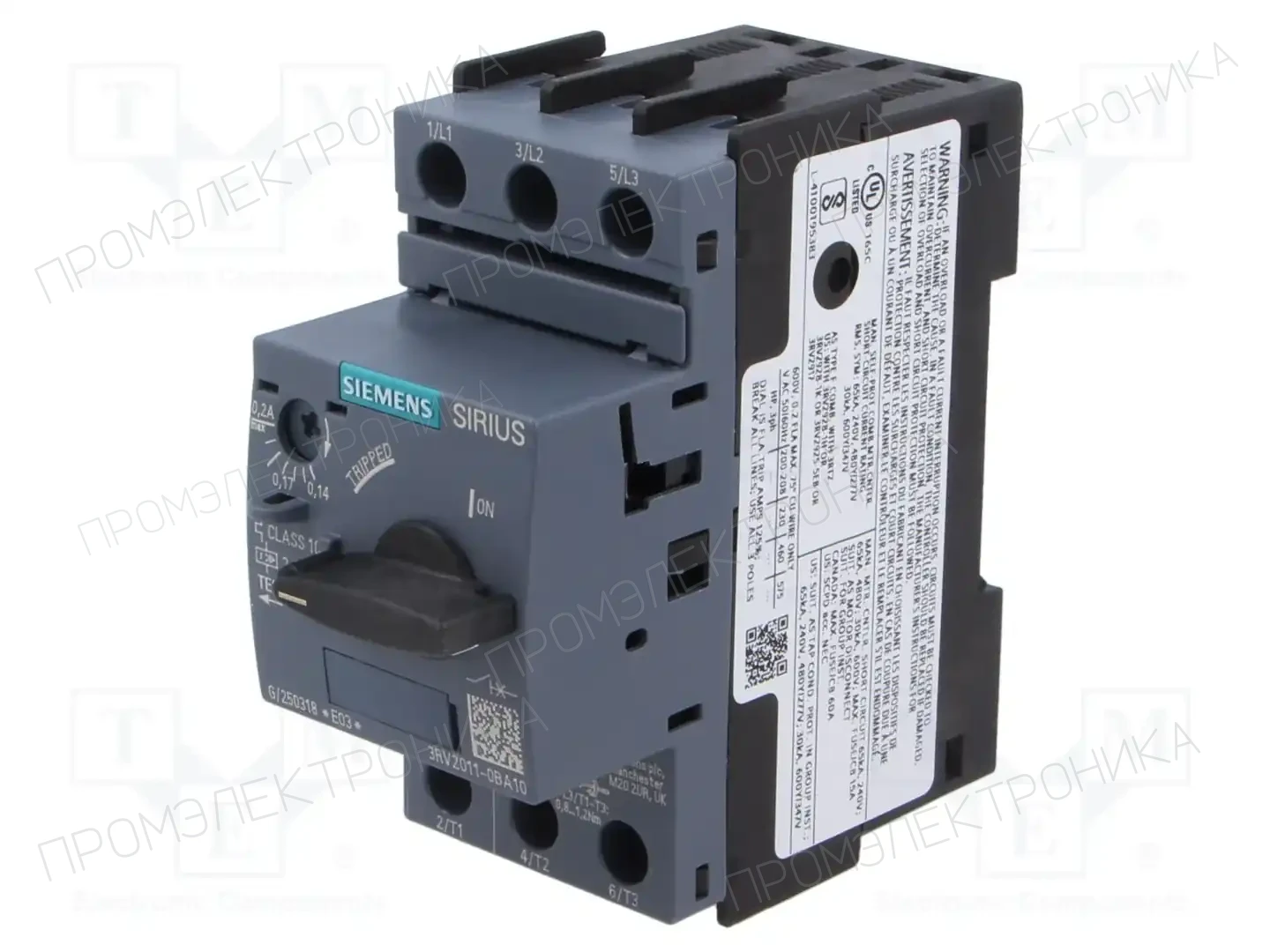 SIEMENS 3RV2011-0BA10 — Выключатели двигательные
