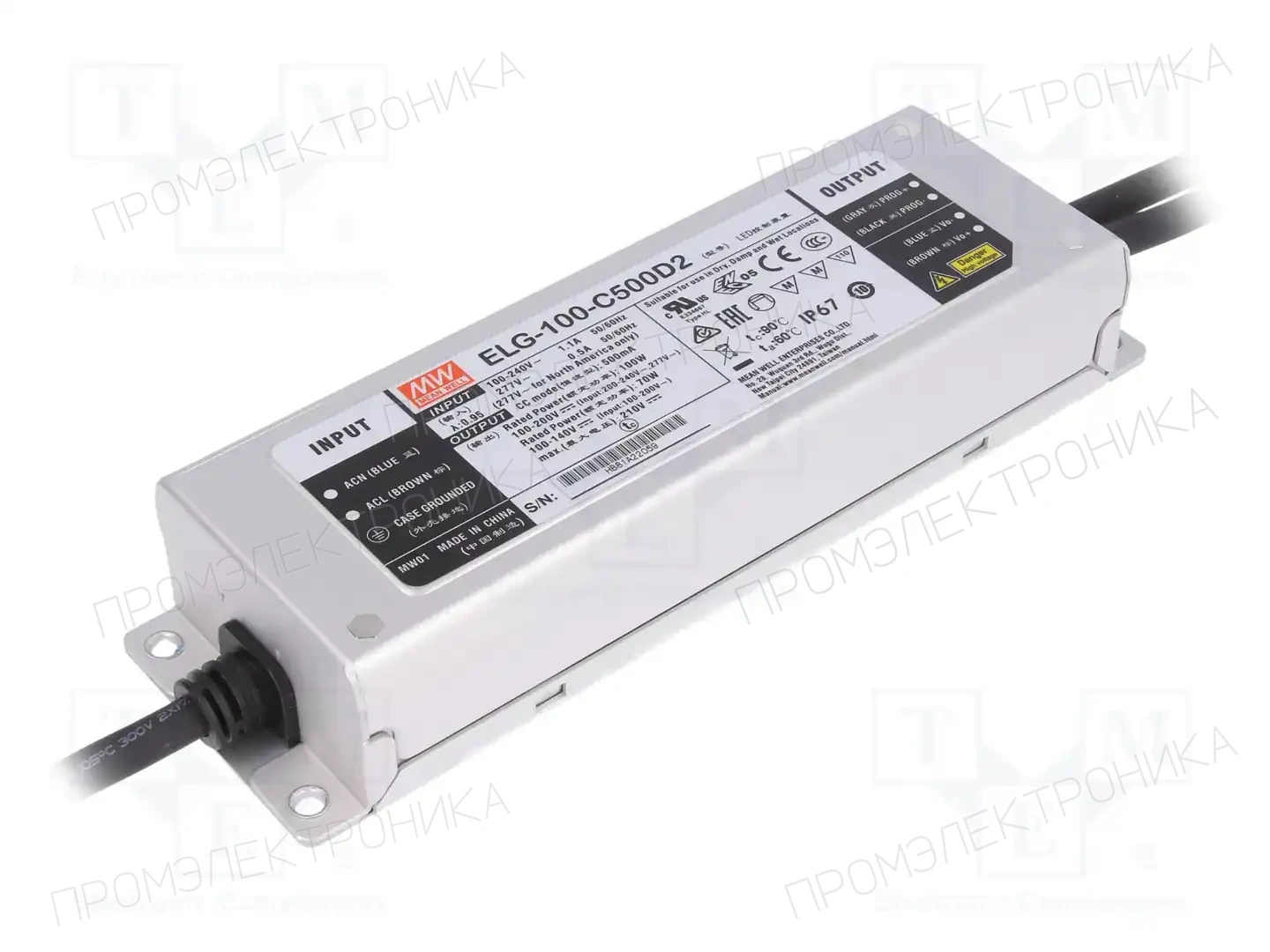 MEAN WELL ELG-100-C500D2 — Блоки питания для LED