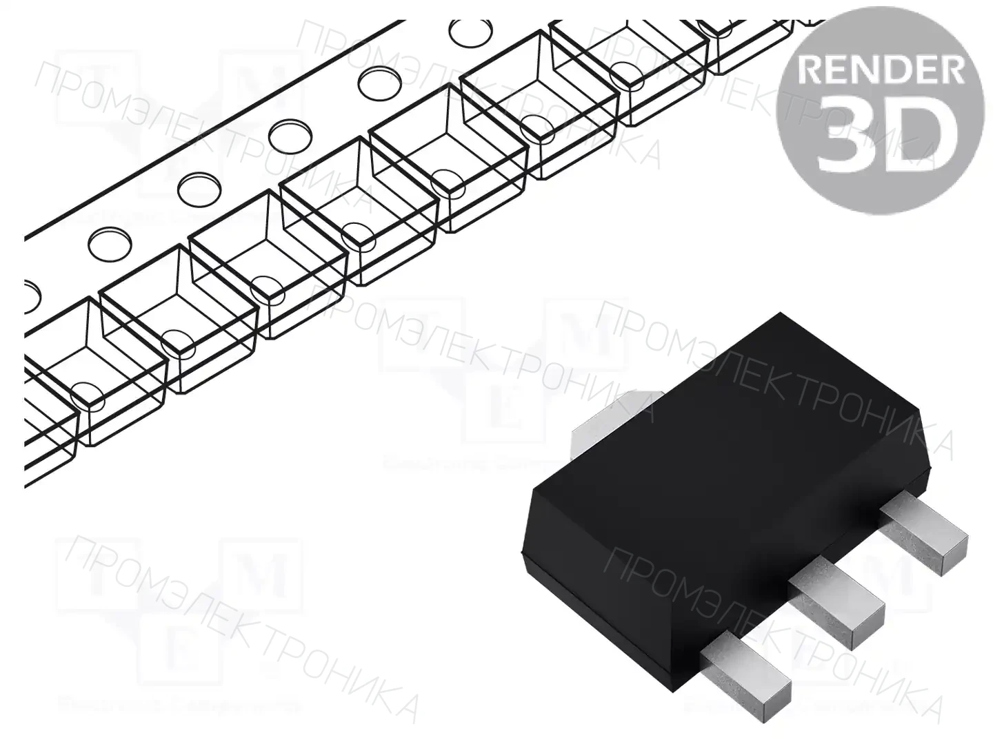 ROHM SEMICONDUCTOR 2SCR513P5T100 — Транзисторы NPN SMD