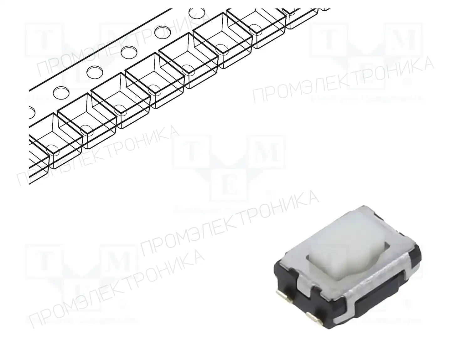 PANASONIC EVQP2V02W — Микропереключатели TACT
