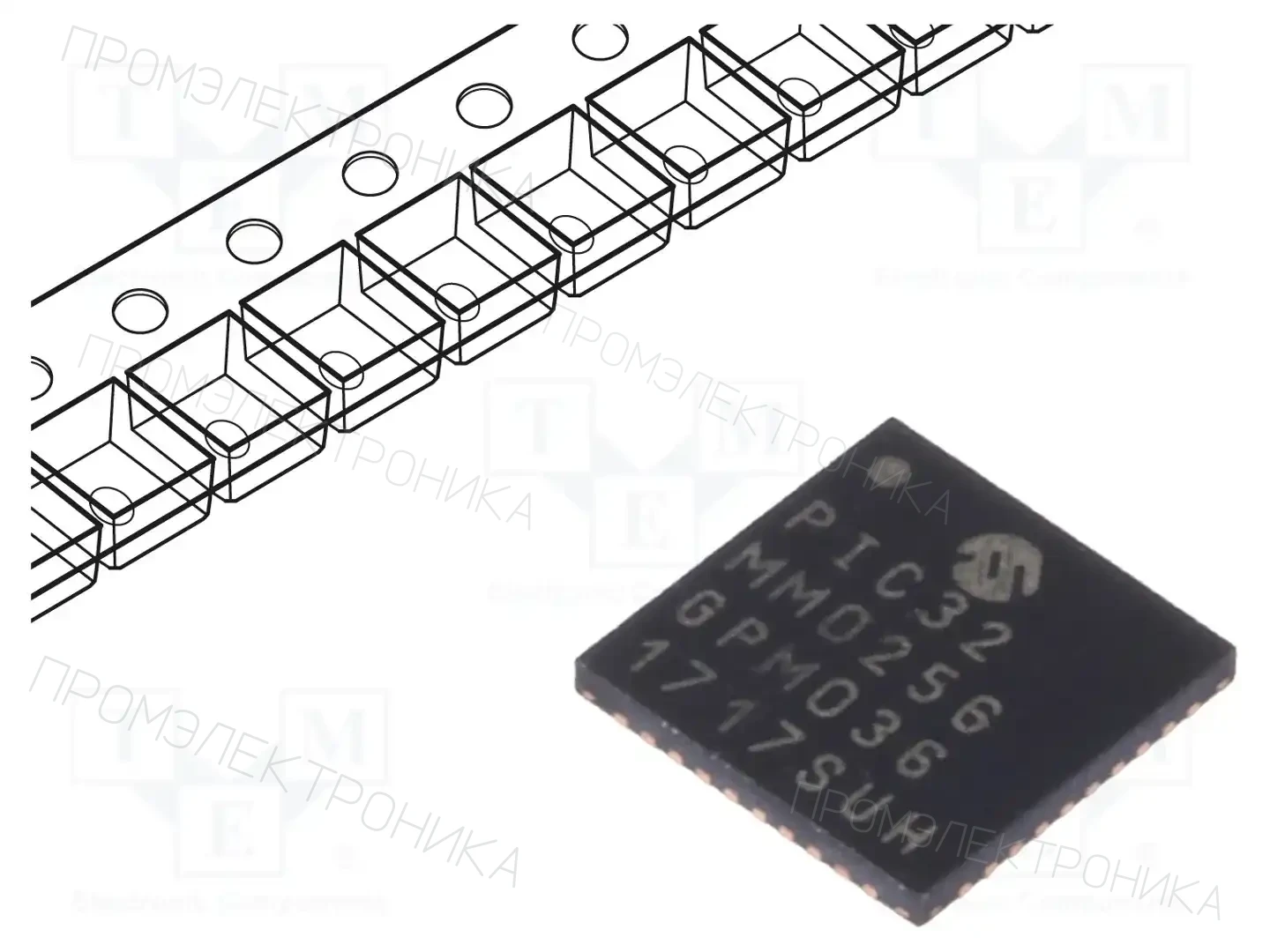Microchip Technology PIC32MM0256GPM036-I/MV — Линейка PIC32 32-bit