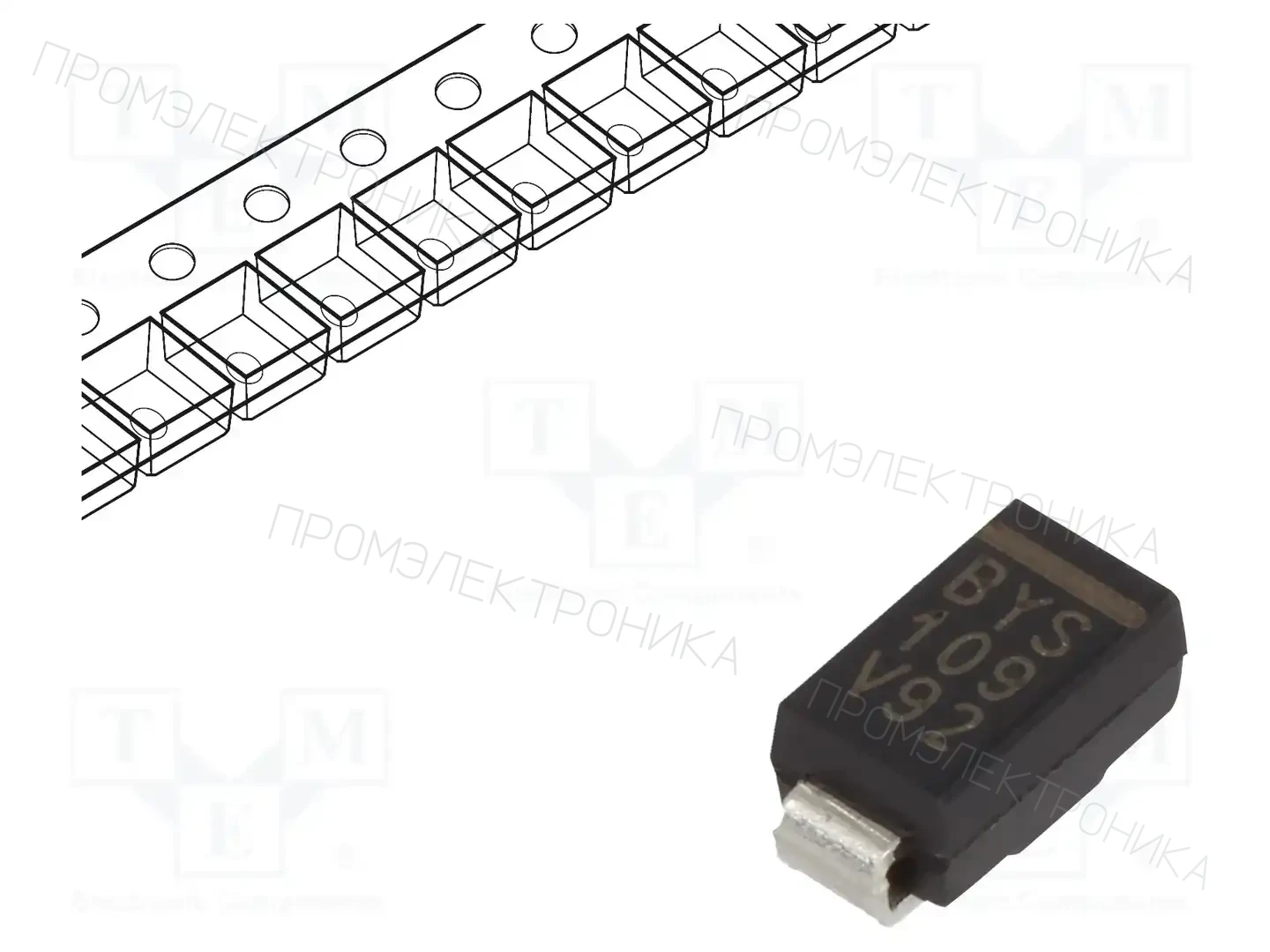 VISHAY BYS11-90-E3/TR — Диоды Шотки SMD