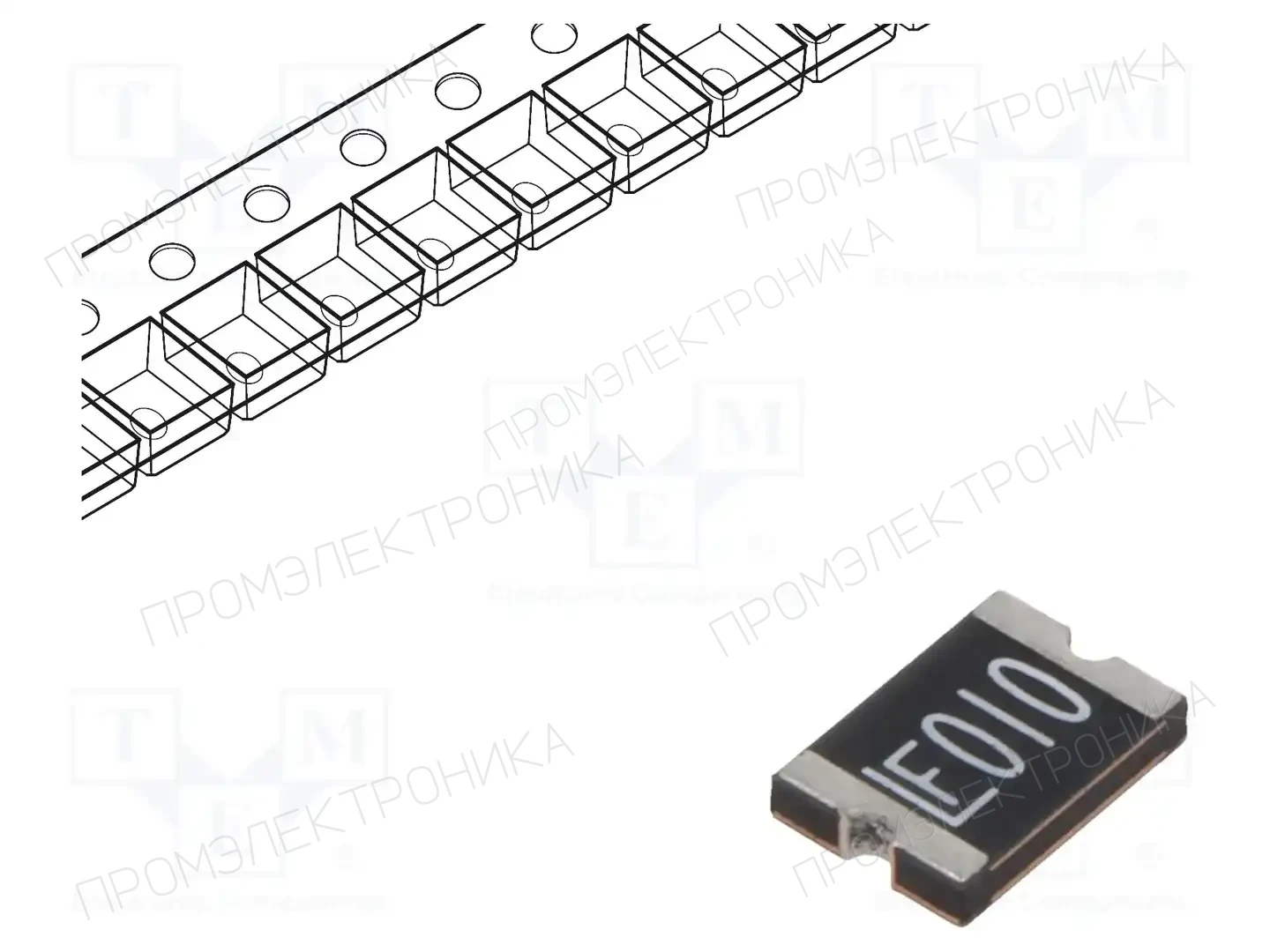 LITTELFUSE 1812L010DR — Предохранители полимерные SMD