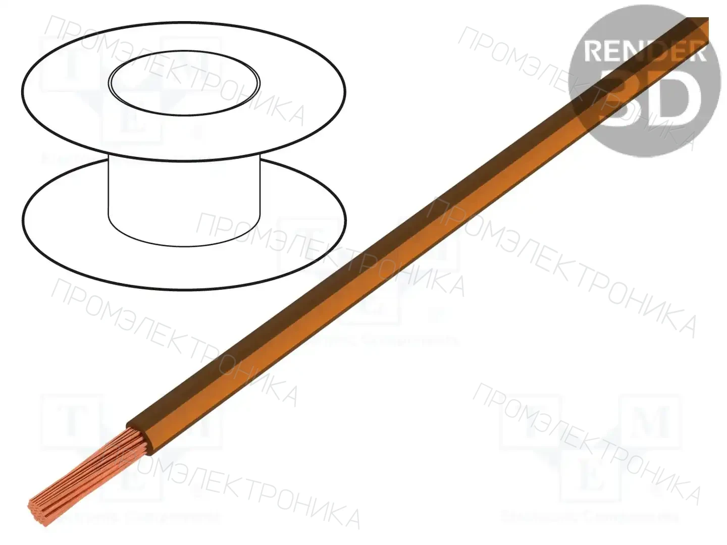 BQ CABLE LGY2.5-BR/OR — Провода одножильные - тросик