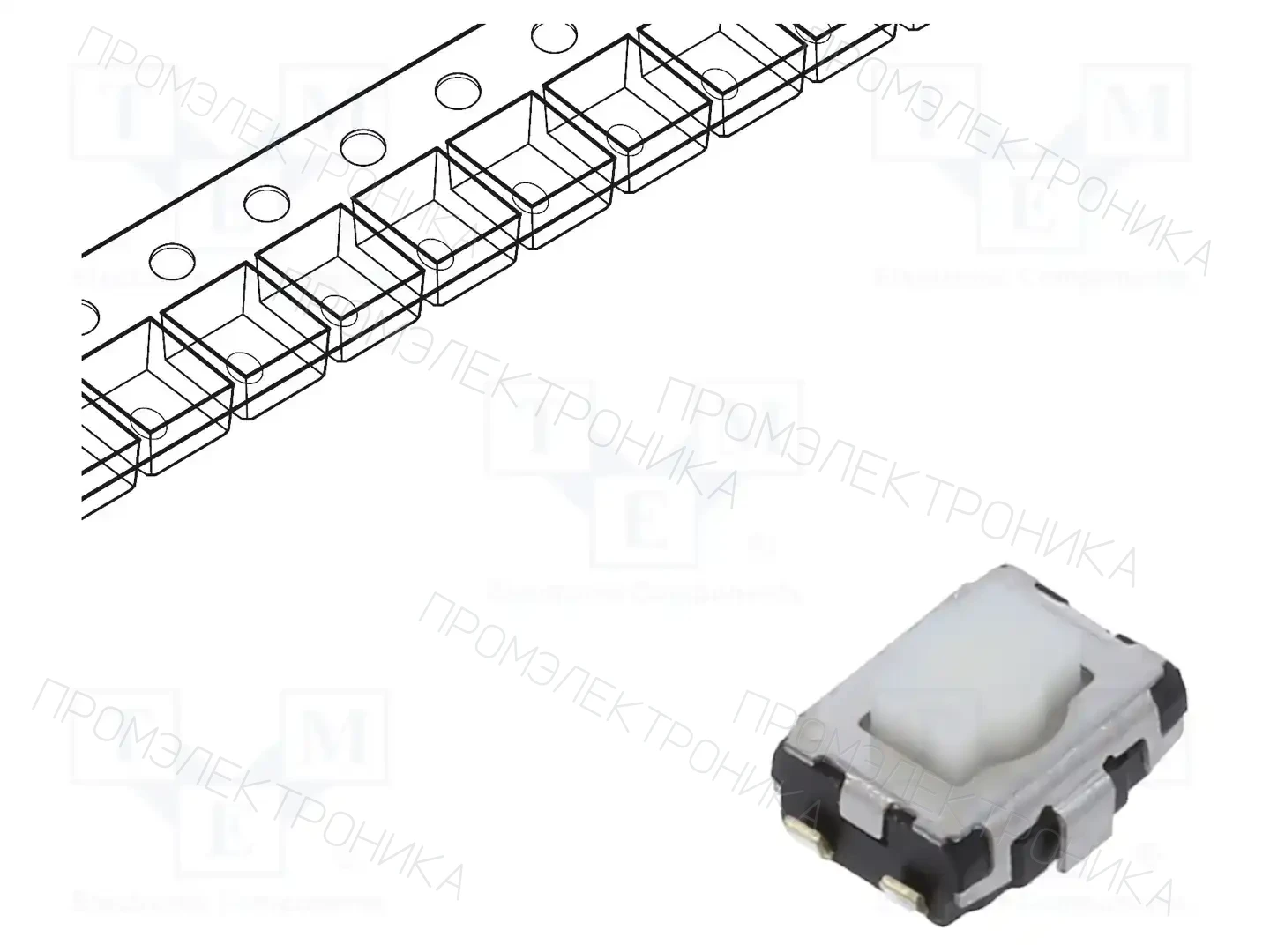 PANASONIC EVQP2T02W — Микропереключатели TACT