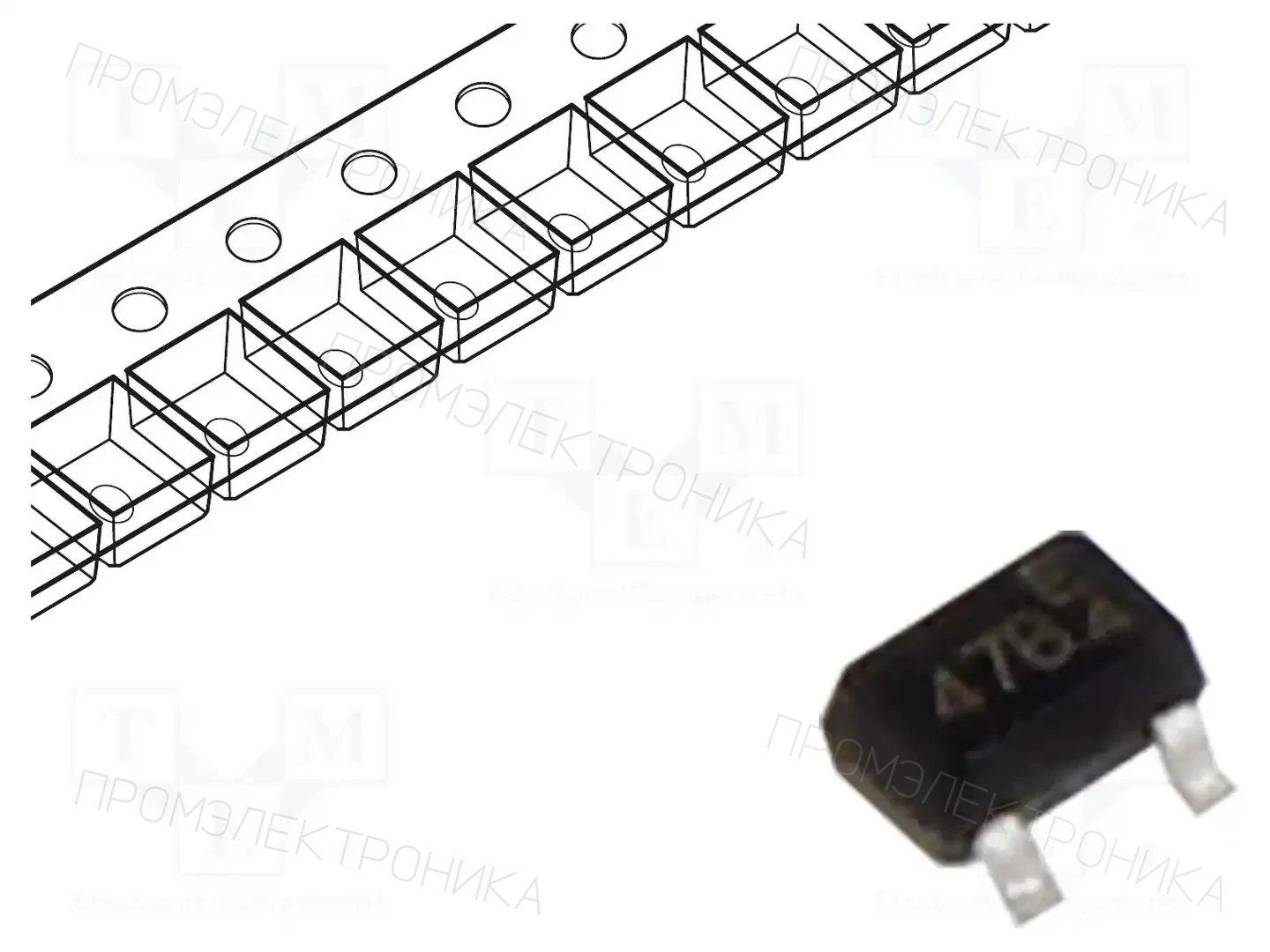 PanJit Semiconductor BC847BW_R2_00001 — Транзисторы NPN SMD