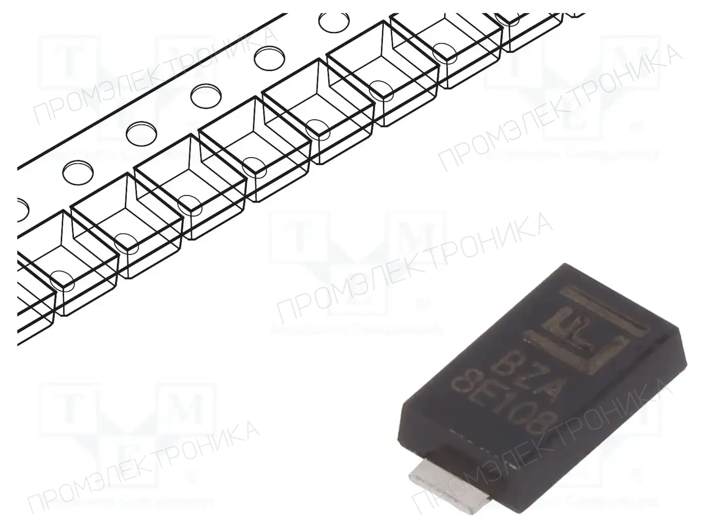 LITTELFUSE TPSMA6L24A — Диоды TVS SMD однонаправленные