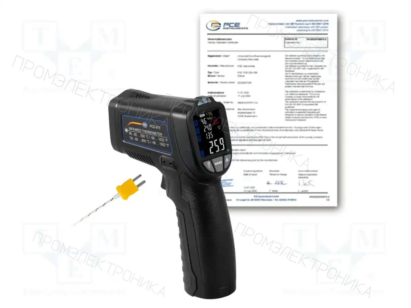 PCE INSTRUMENTS PCE-675-ICA — Пирометры